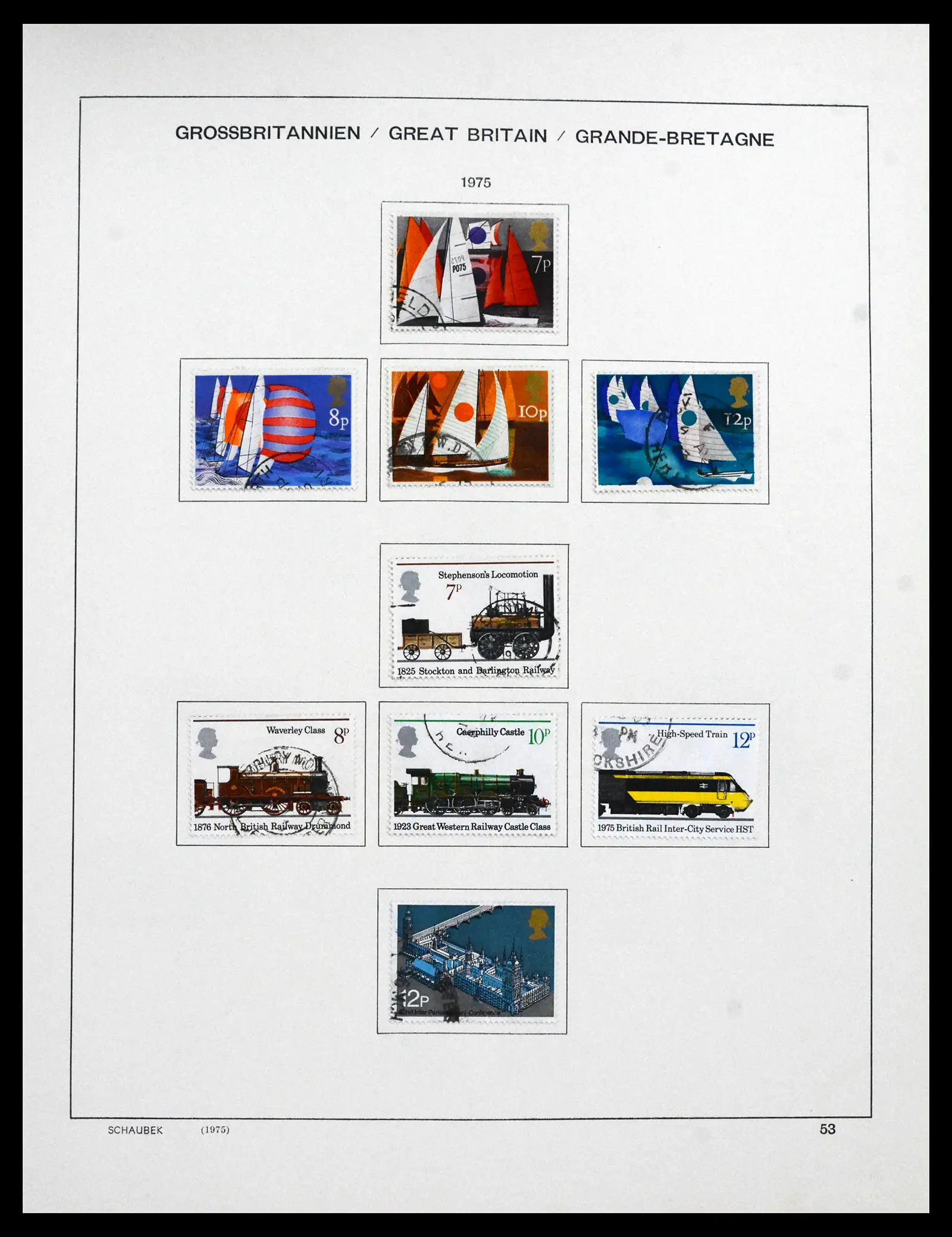 41867 0072 - Stamp collection 41867 Great Britain 1840-1981.