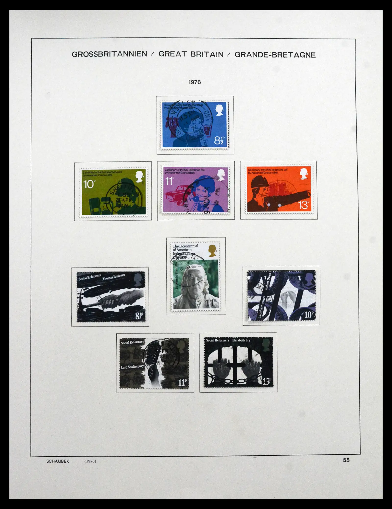 41867 0074 - Stamp collection 41867 Great Britain 1840-1981.