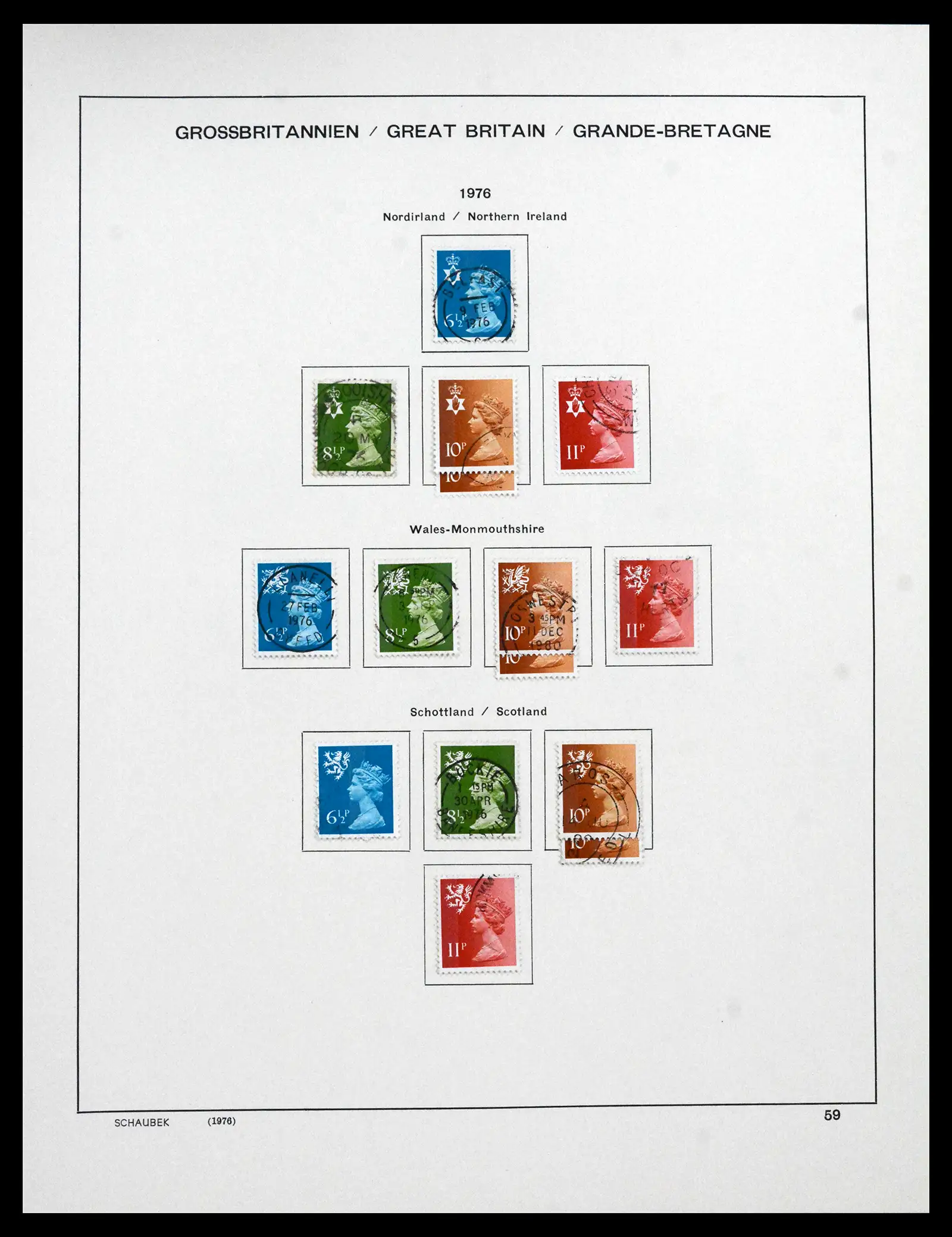 41867 0078 - Stamp collection 41867 Great Britain 1840-1981.