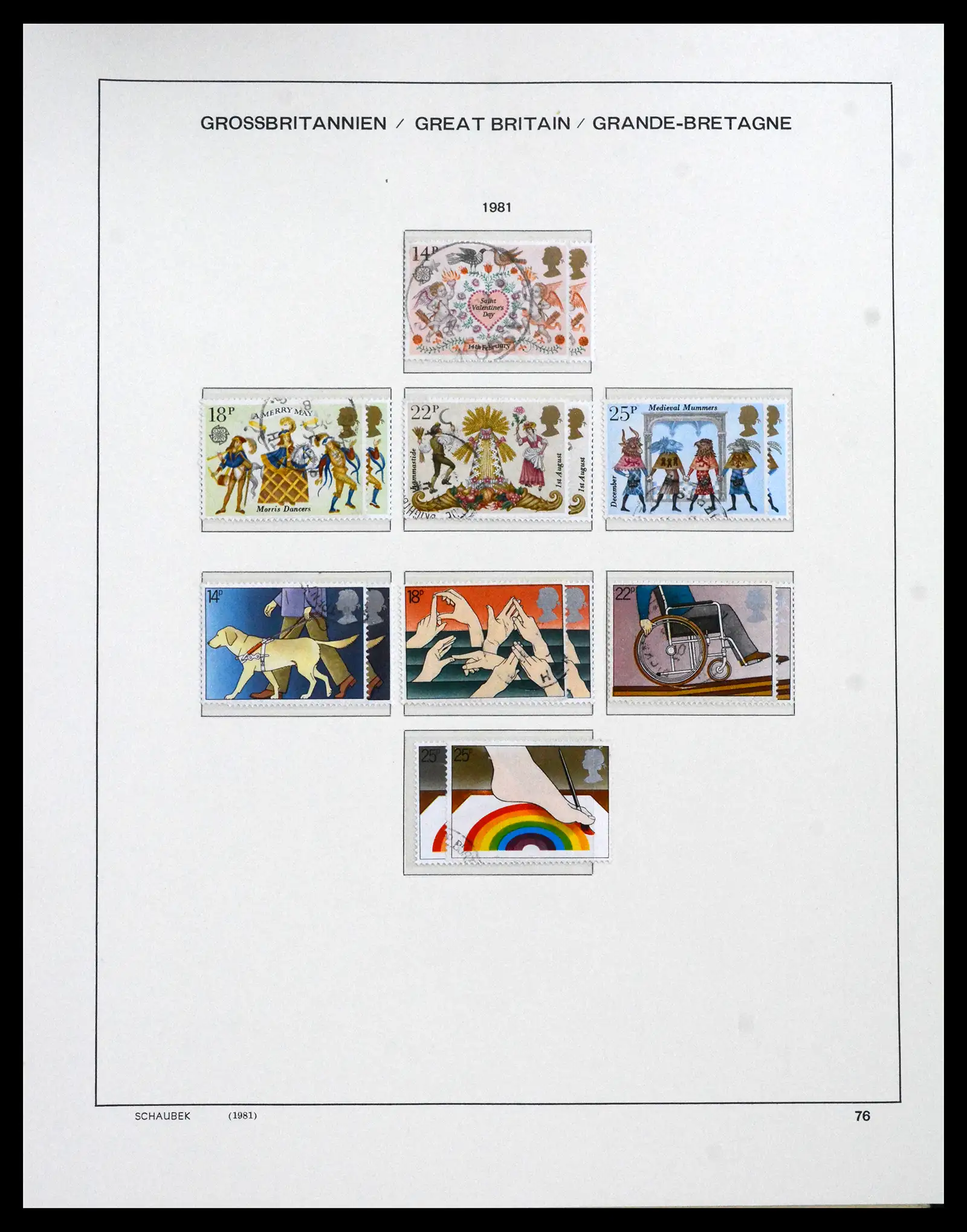 41867 0099 - Stamp collection 41867 Great Britain 1840-1981.