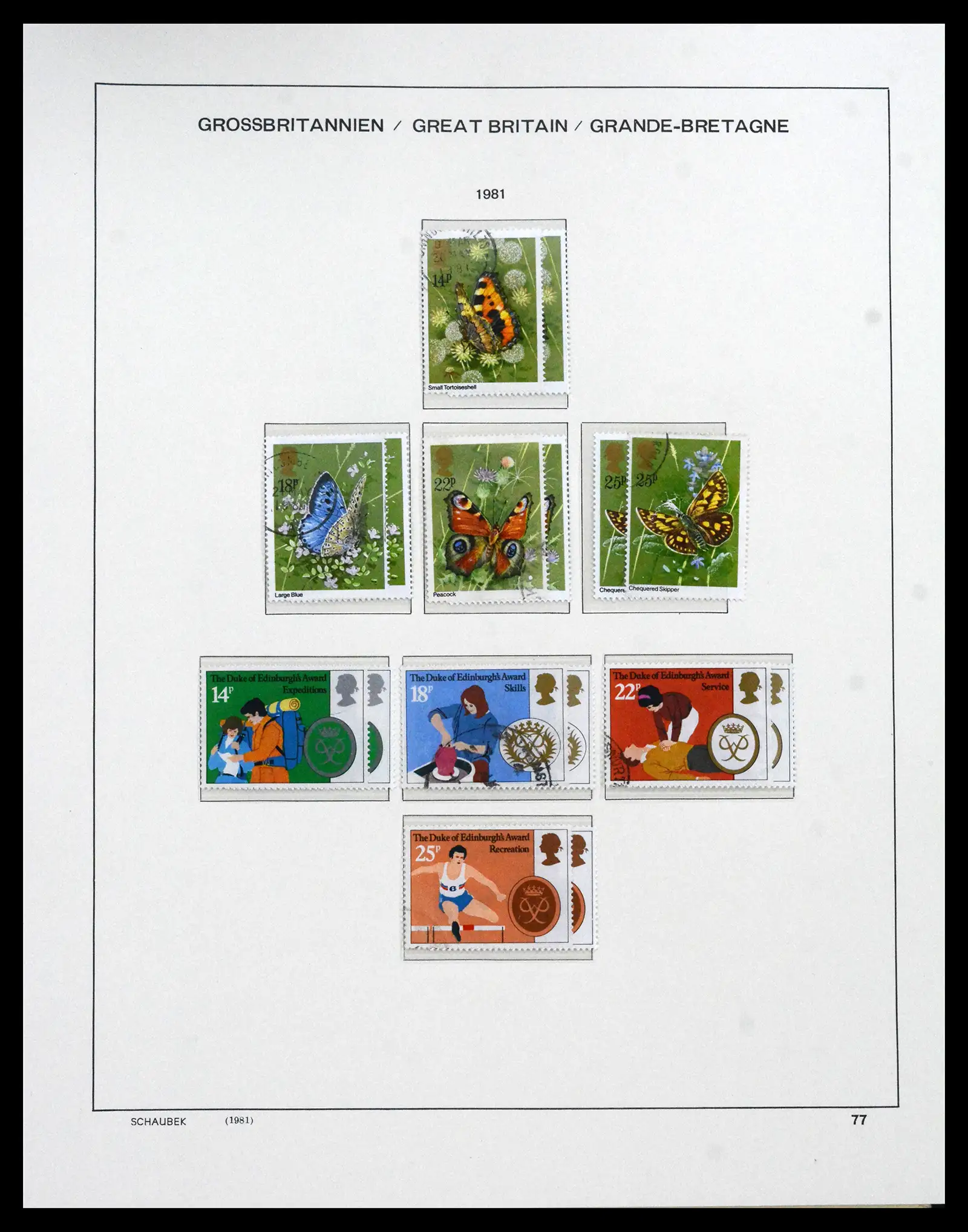 41867 0100 - Stamp collection 41867 Great Britain 1840-1981.