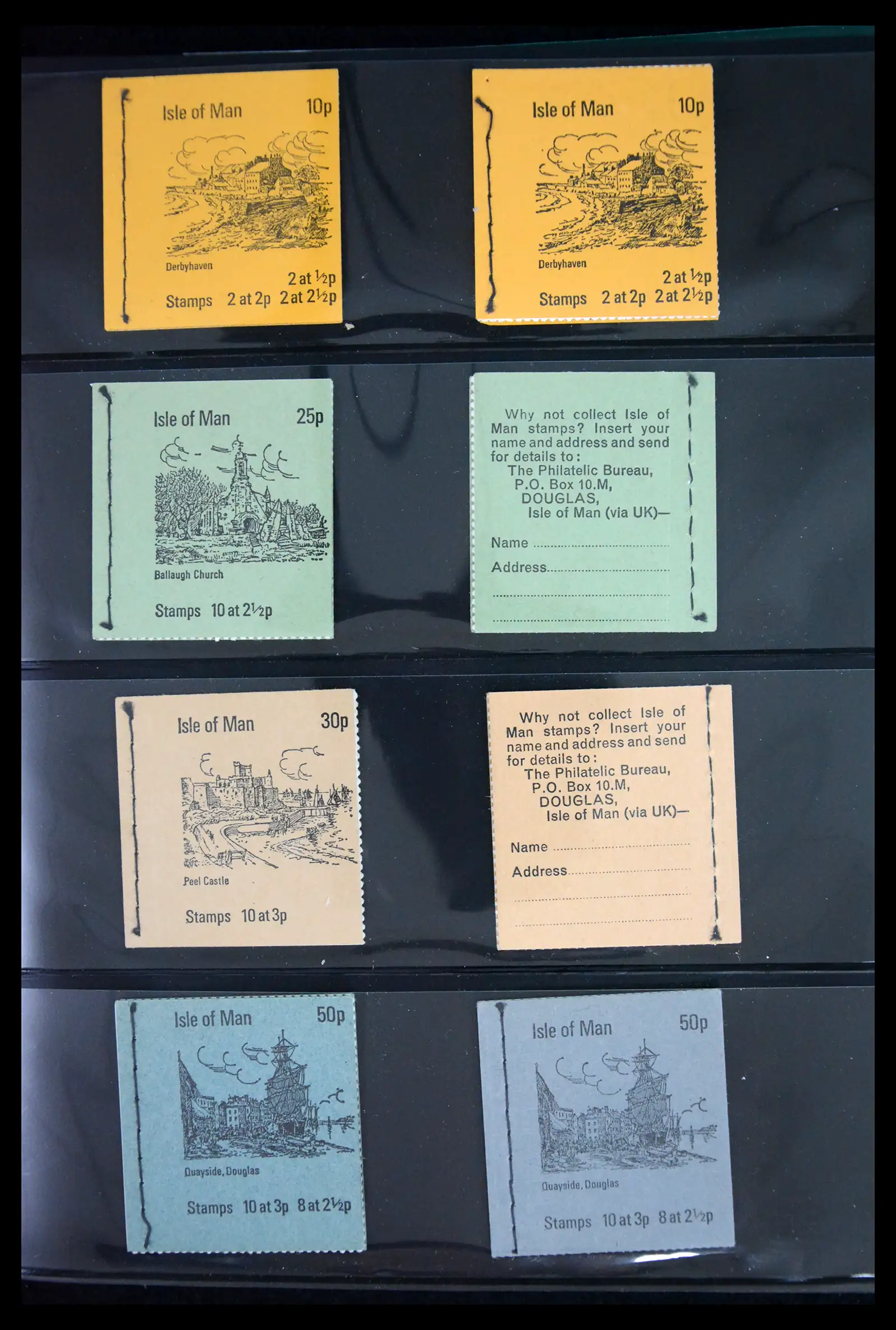 41868 0001 - Stamp collection 41868 Isle of Man stampbooklets 1973-2004.