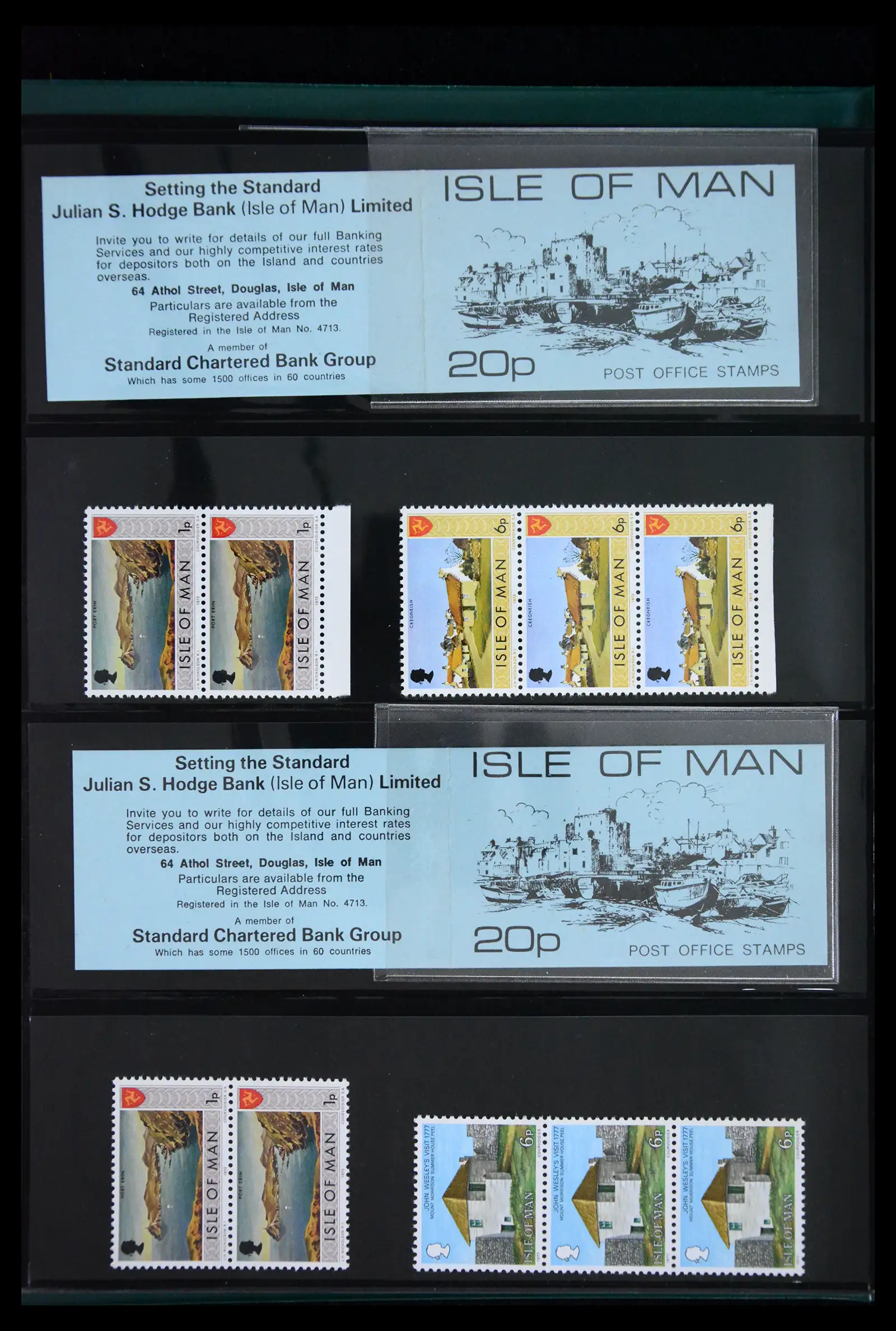 41868 0006 - Stamp collection 41868 Isle of Man stampbooklets 1973-2004.