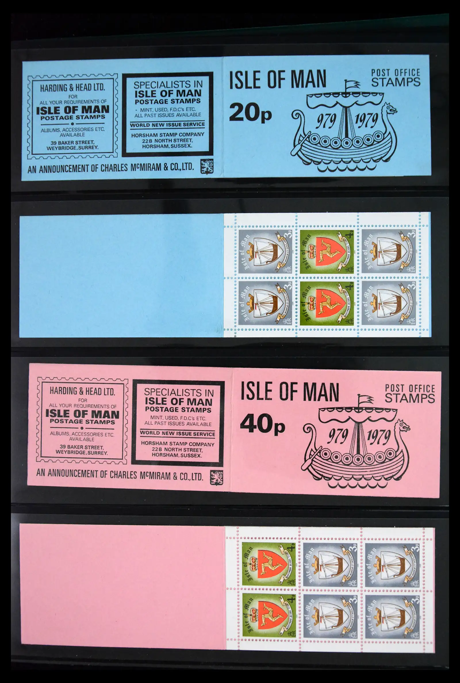 41868 0007 - Stamp collection 41868 Isle of Man stampbooklets 1973-2004.
