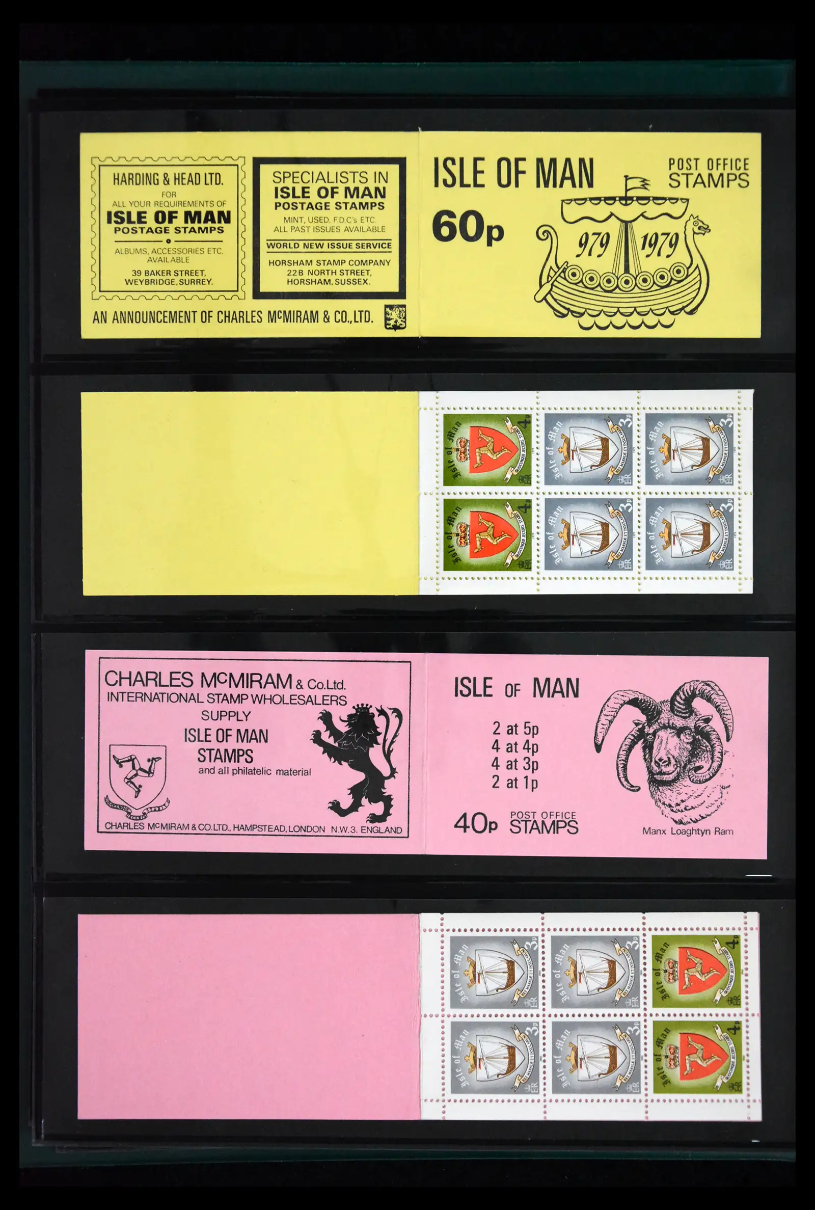 41868 0008 - Stamp collection 41868 Isle of Man stampbooklets 1973-2004.