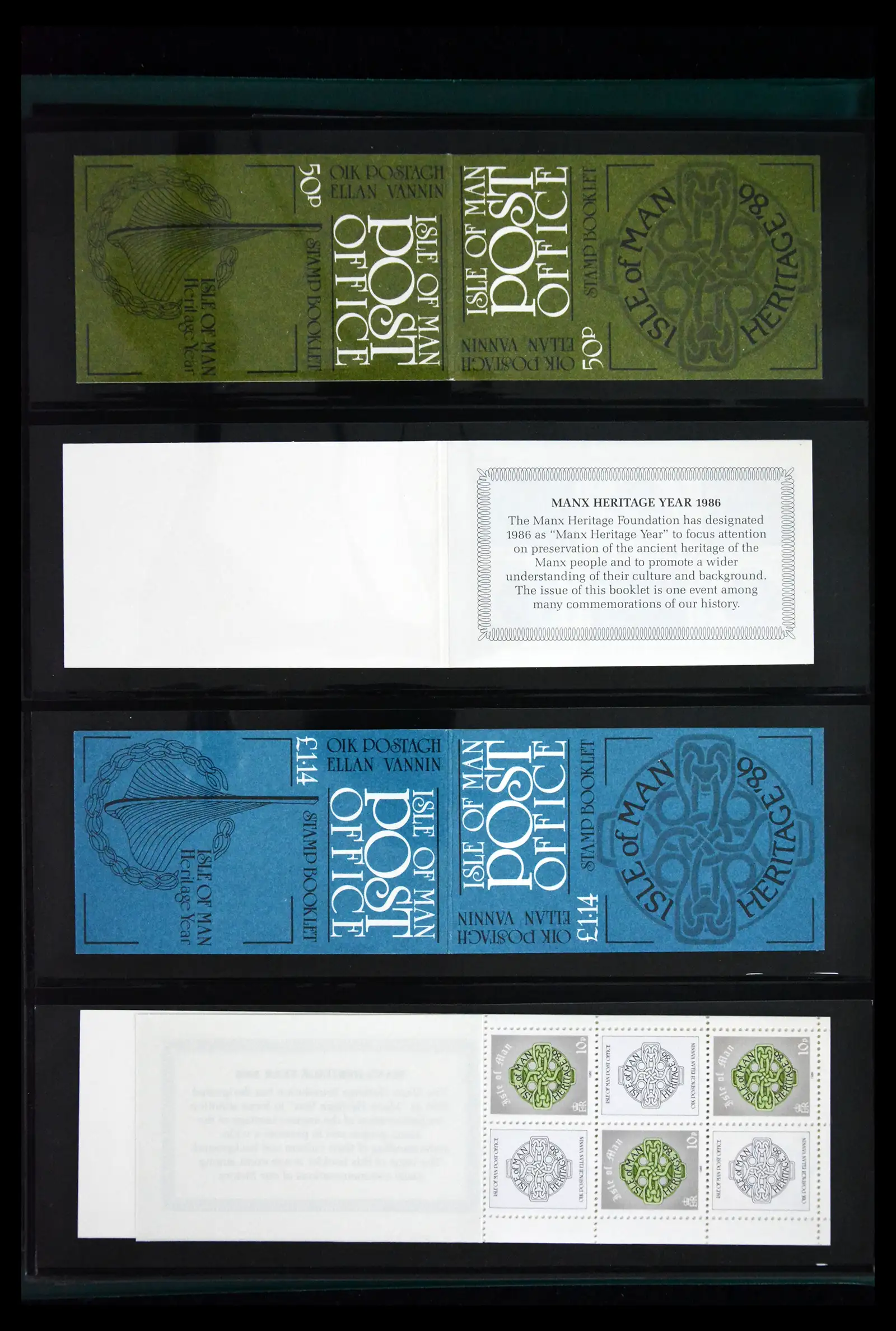 41868 0010 - Stamp collection 41868 Isle of Man stampbooklets 1973-2004.