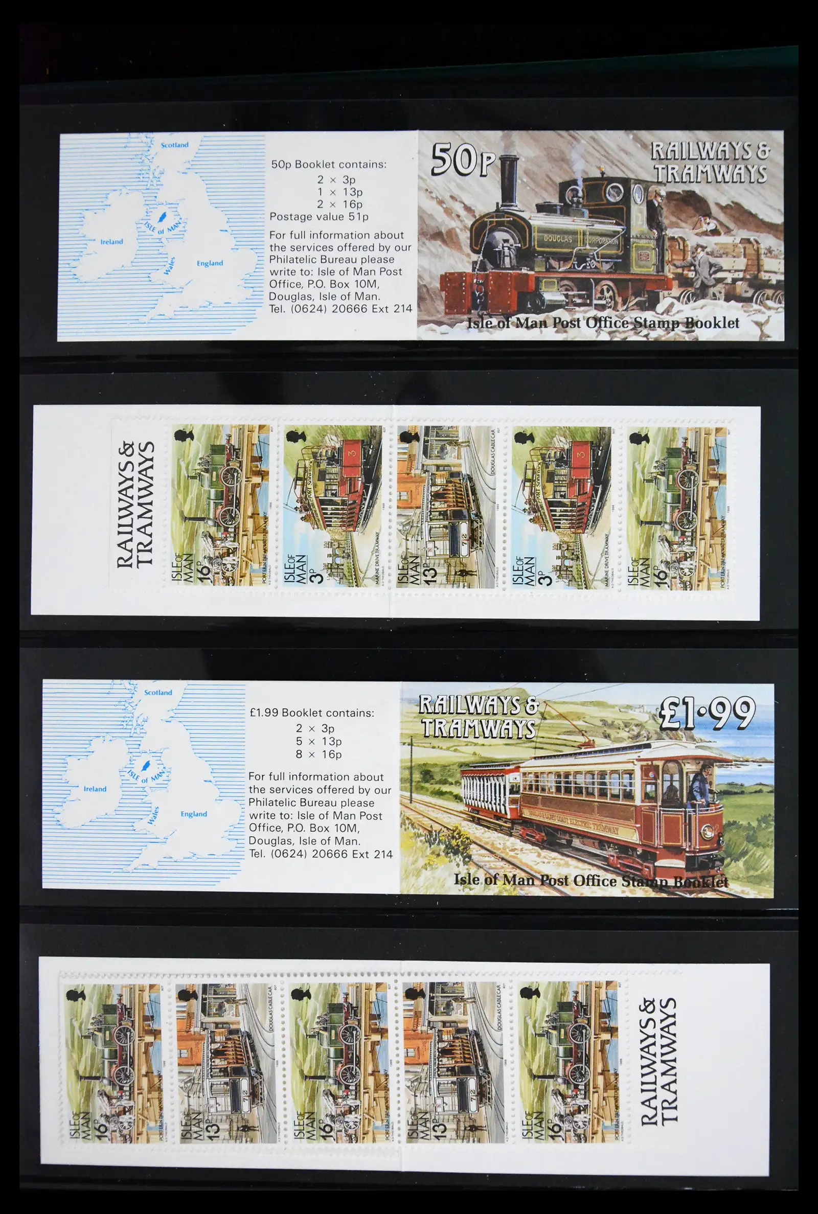 41868 0013 - Stamp collection 41868 Isle of Man stampbooklets 1973-2004.