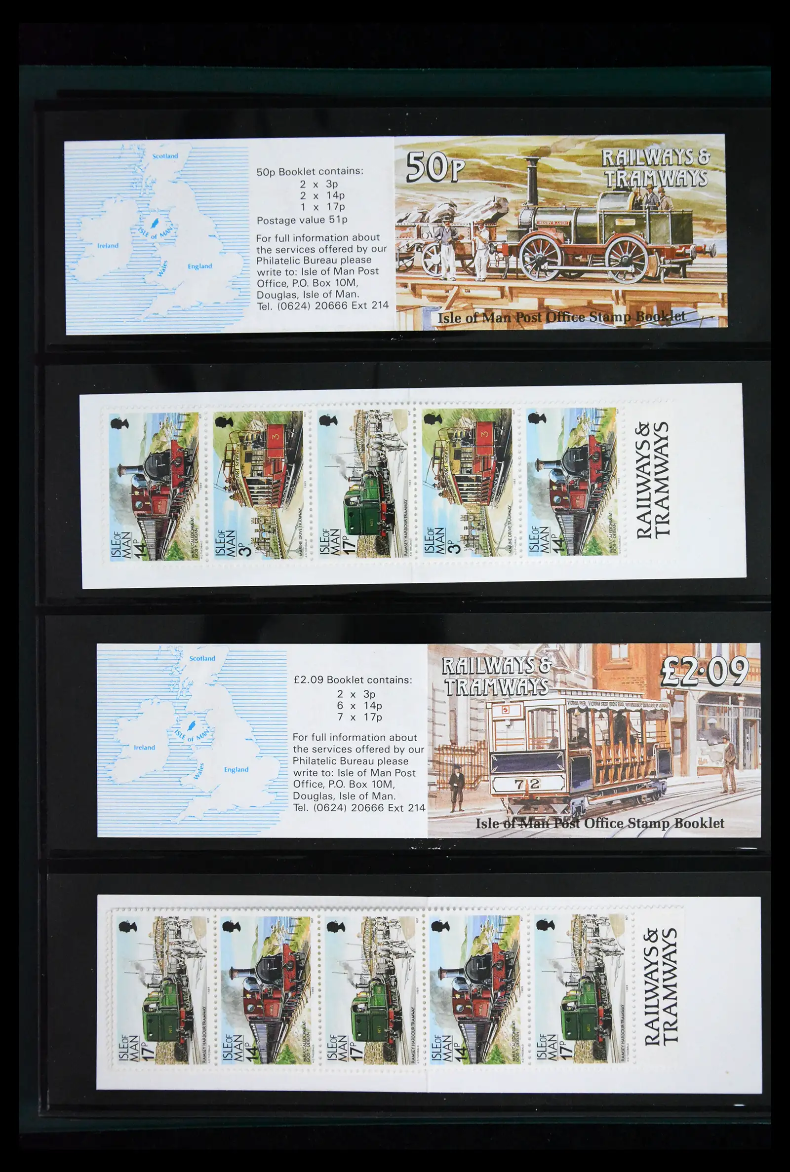 41868 0014 - Stamp collection 41868 Isle of Man stampbooklets 1973-2004.