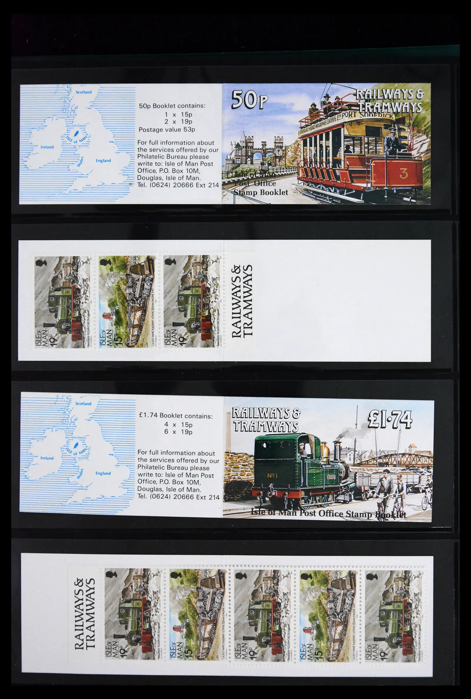 41868 0017 - Stamp collection 41868 Isle of Man stampbooklets 1973-2004.