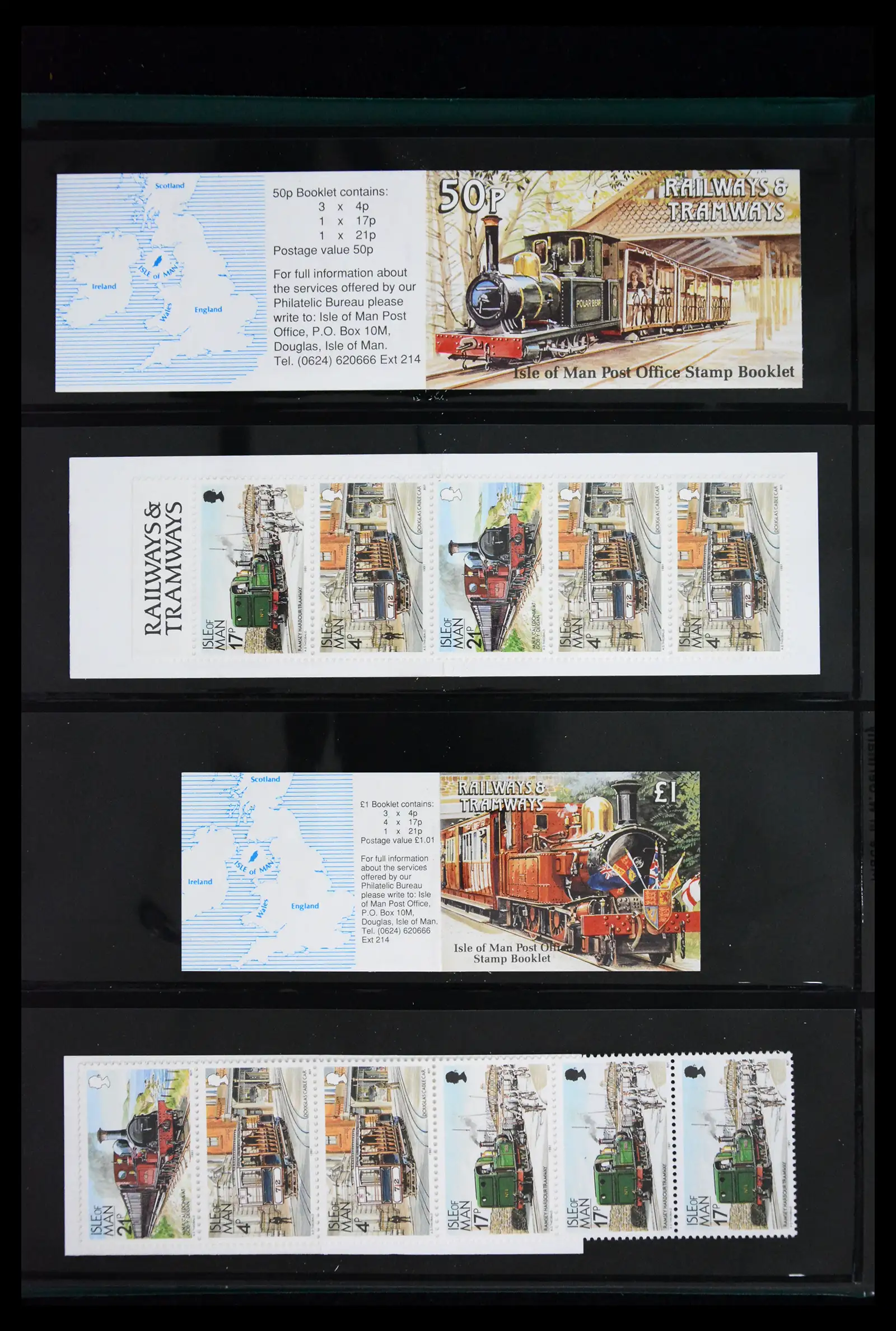 41868 0018 - Stamp collection 41868 Isle of Man stampbooklets 1973-2004.
