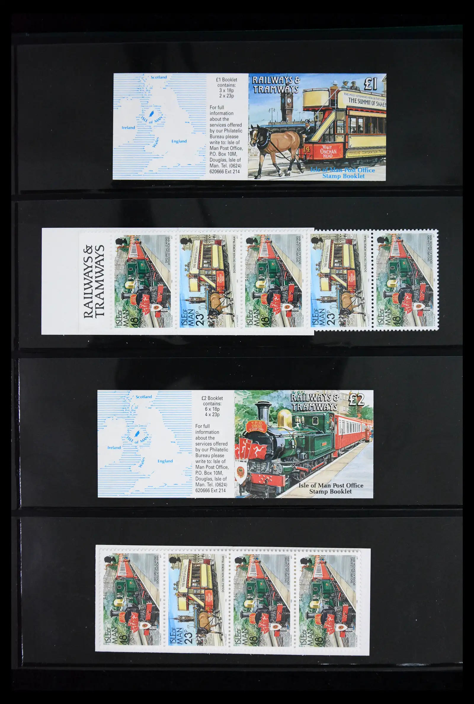 41868 0019 - Stamp collection 41868 Isle of Man stampbooklets 1973-2004.