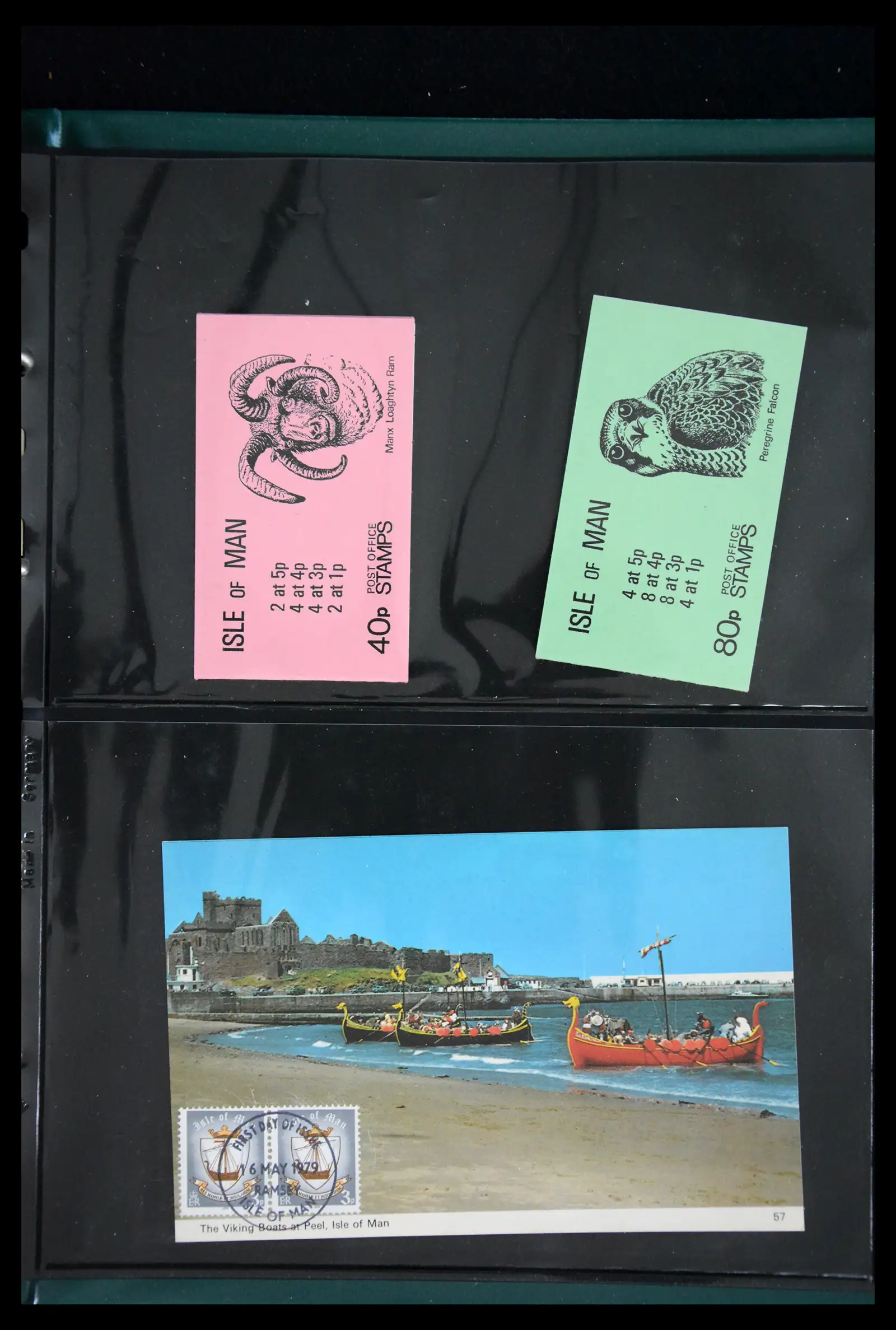 41868 0045 - Stamp collection 41868 Isle of Man stampbooklets 1973-2004.