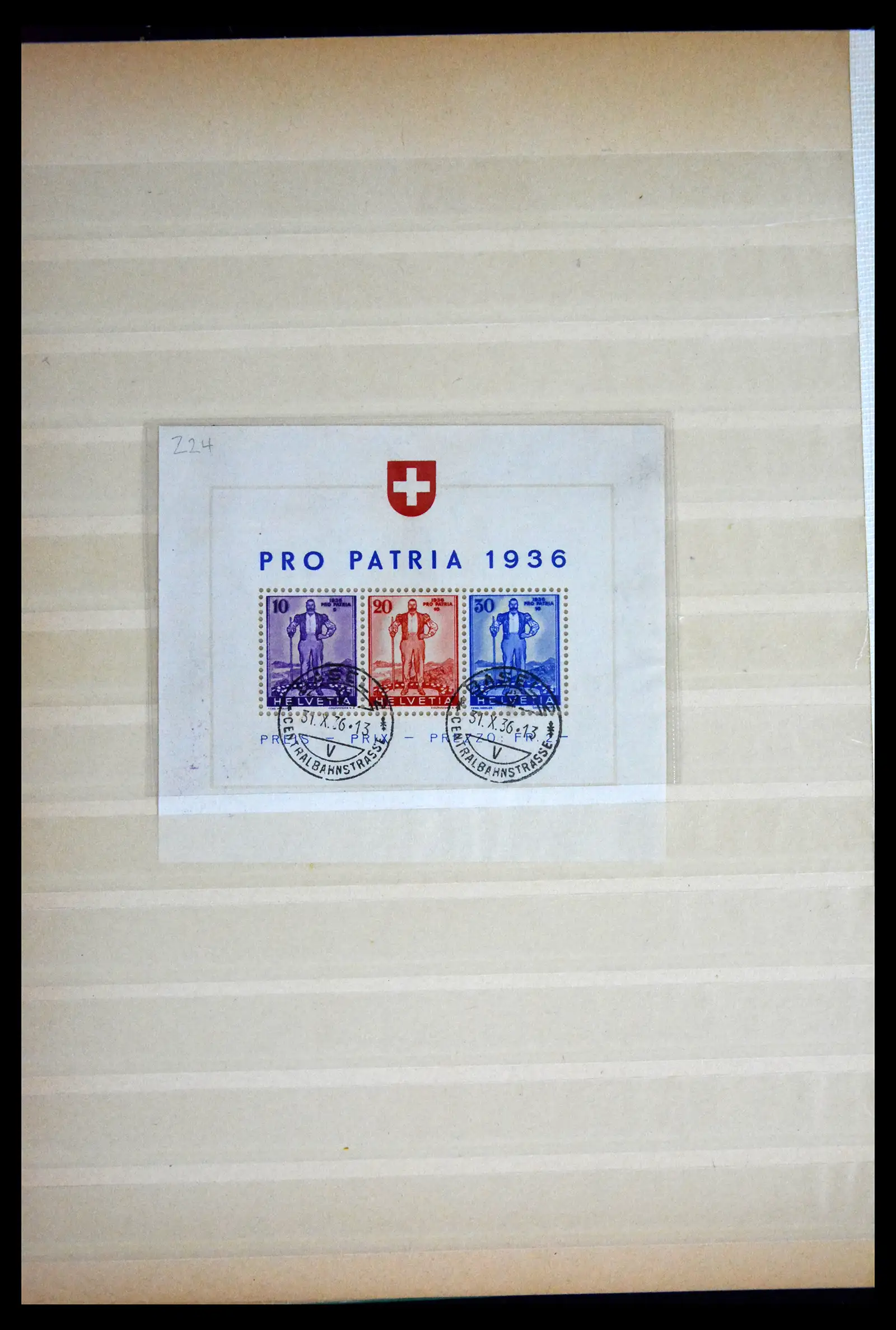 41873 0007 - Postzegelverzameling 41873 Zwitserland combinaties 1914-2015.