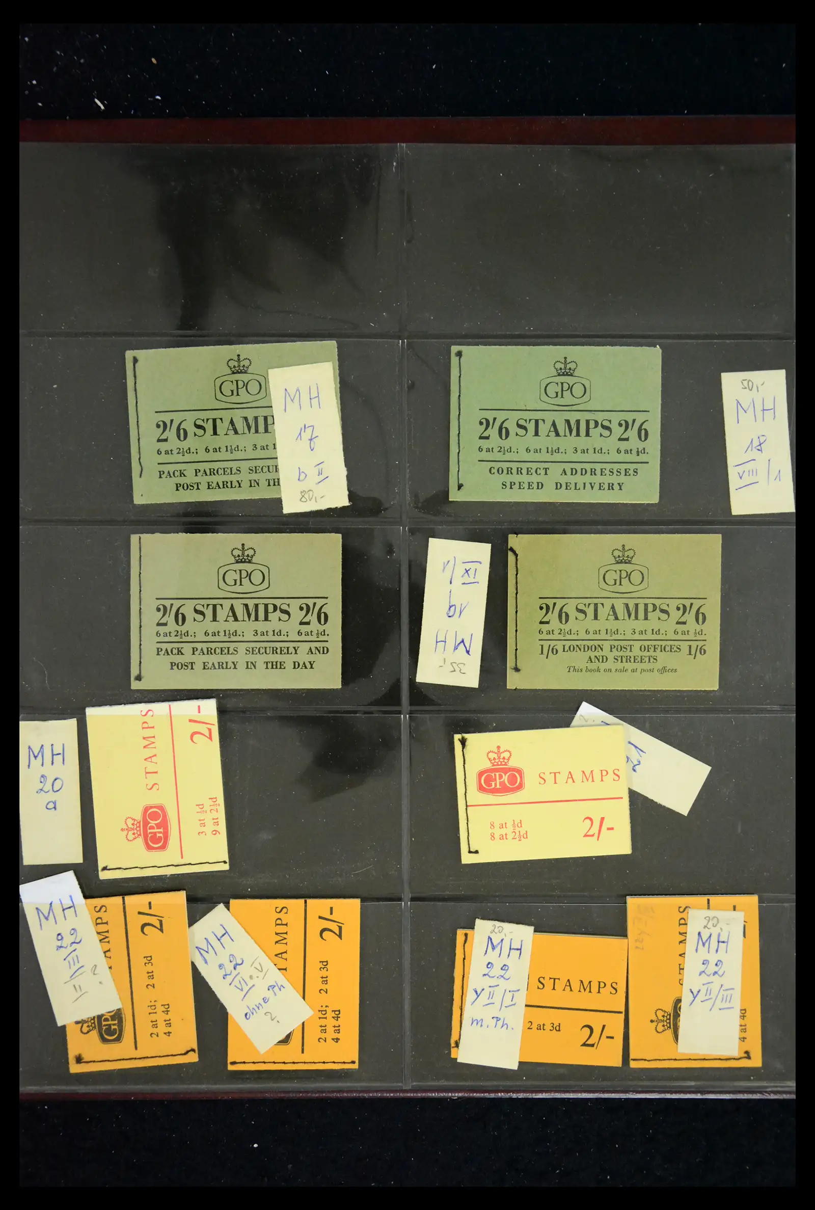 41876 0004 - Postzegelverzameling 41876 Engeland postzegelboekjes 1954-1971.