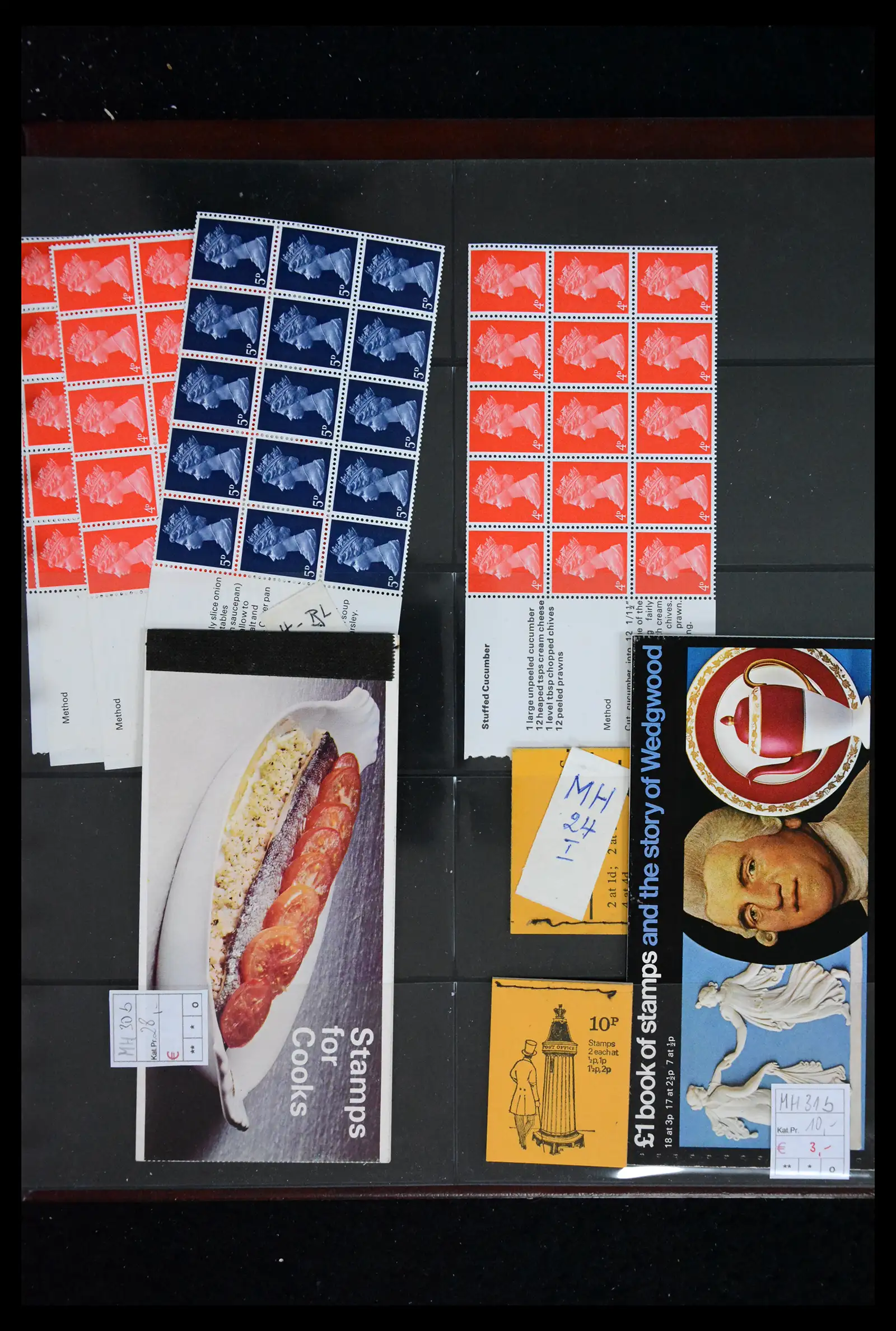 41876 0006 - Postzegelverzameling 41876 Engeland postzegelboekjes 1954-1971.