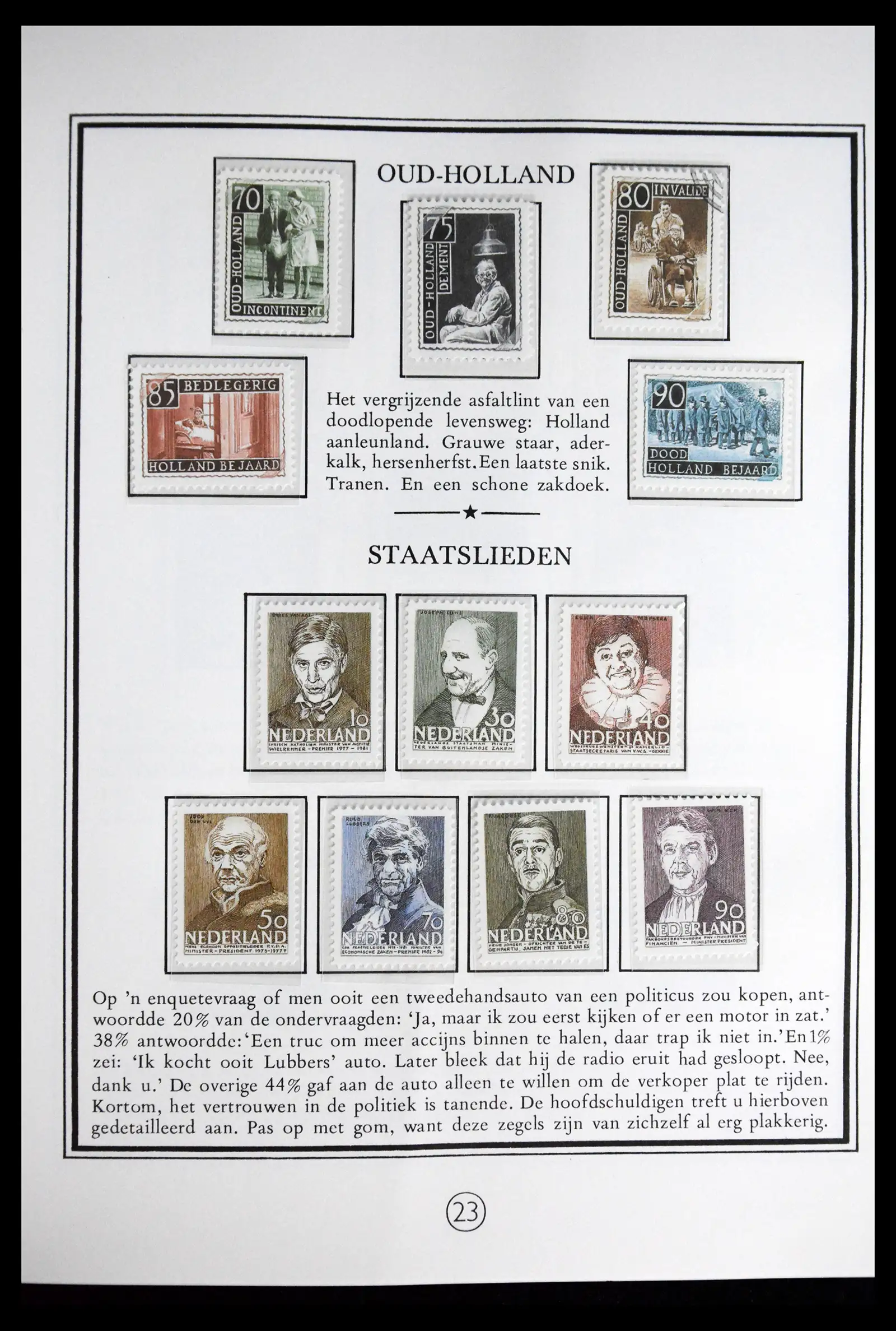 41877 0024 - Postzegelverzameling 41877 Nederland Joost Veerkamp album.