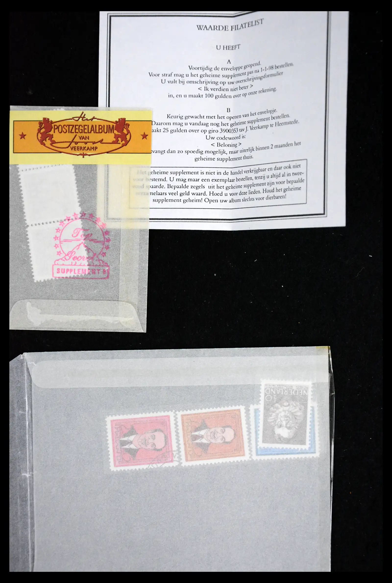 41877 0033 - Postzegelverzameling 41877 Nederland Joost Veerkamp album.
