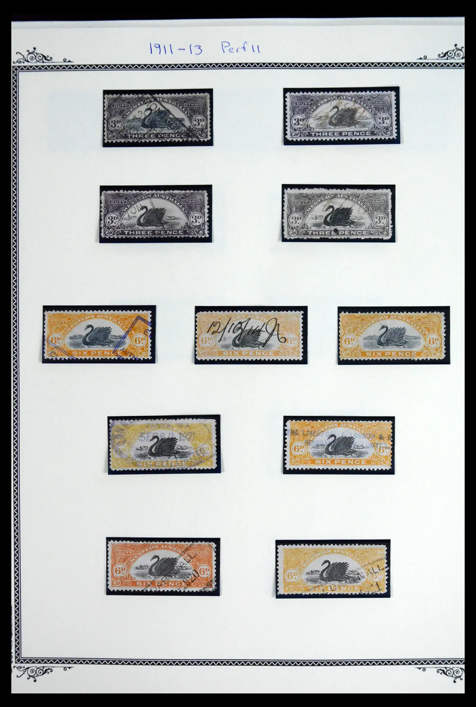 41878 0004 - Postzegelverzameling 41878 Western Australia fiscaal 1882-1930.
