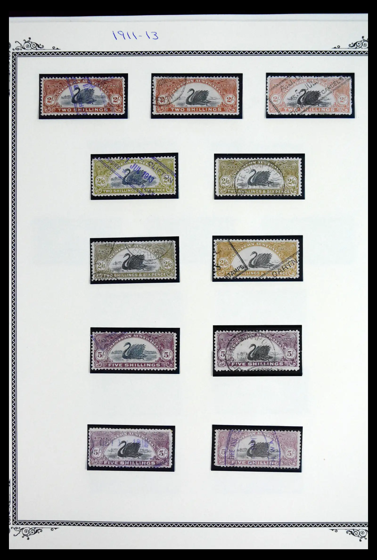 41878 0005 - Postzegelverzameling 41878 Western Australia fiscaal 1882-1930.