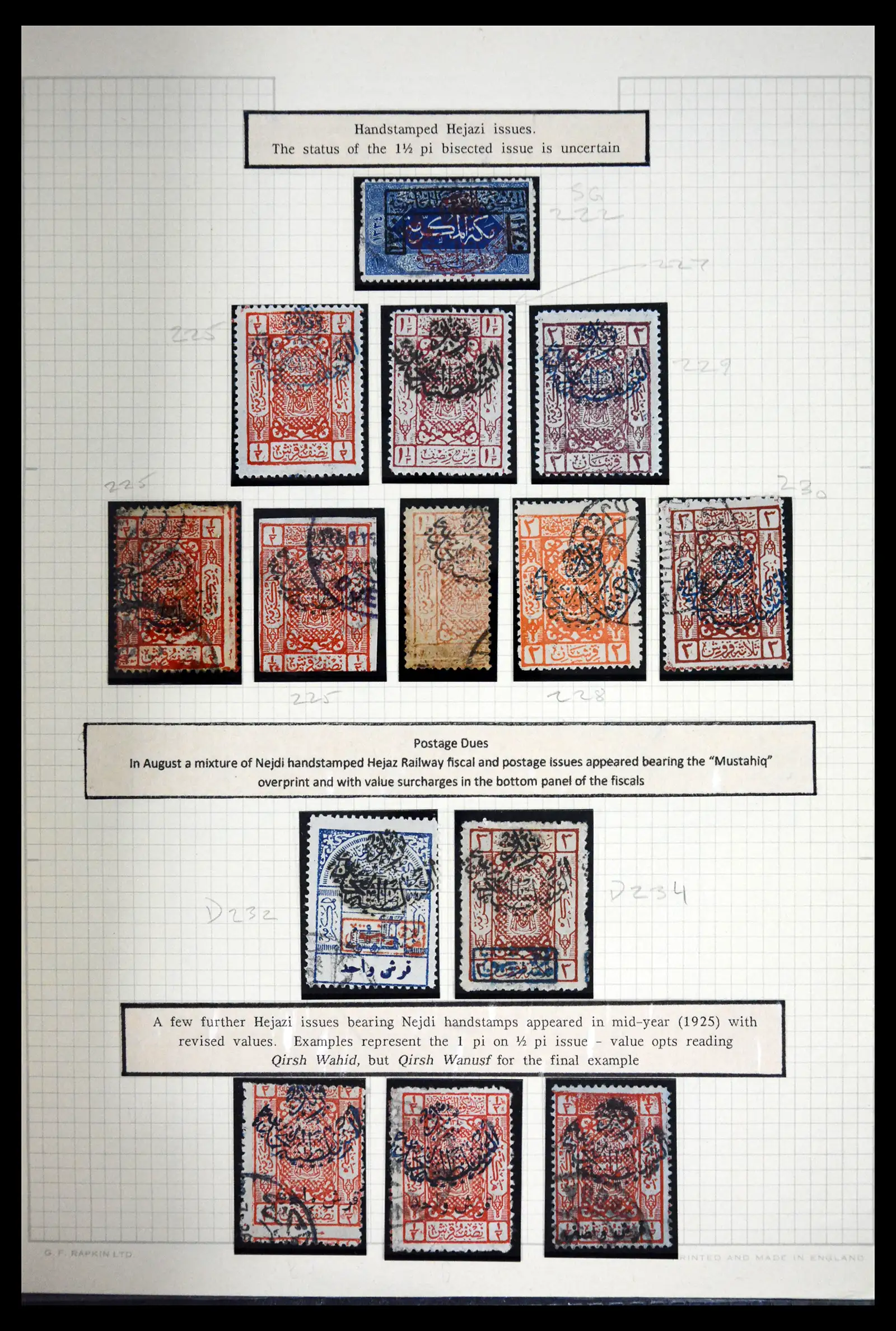 41879 0020 - Postzegelverzameling 41879 Saoedi Arabië 1916-1932.