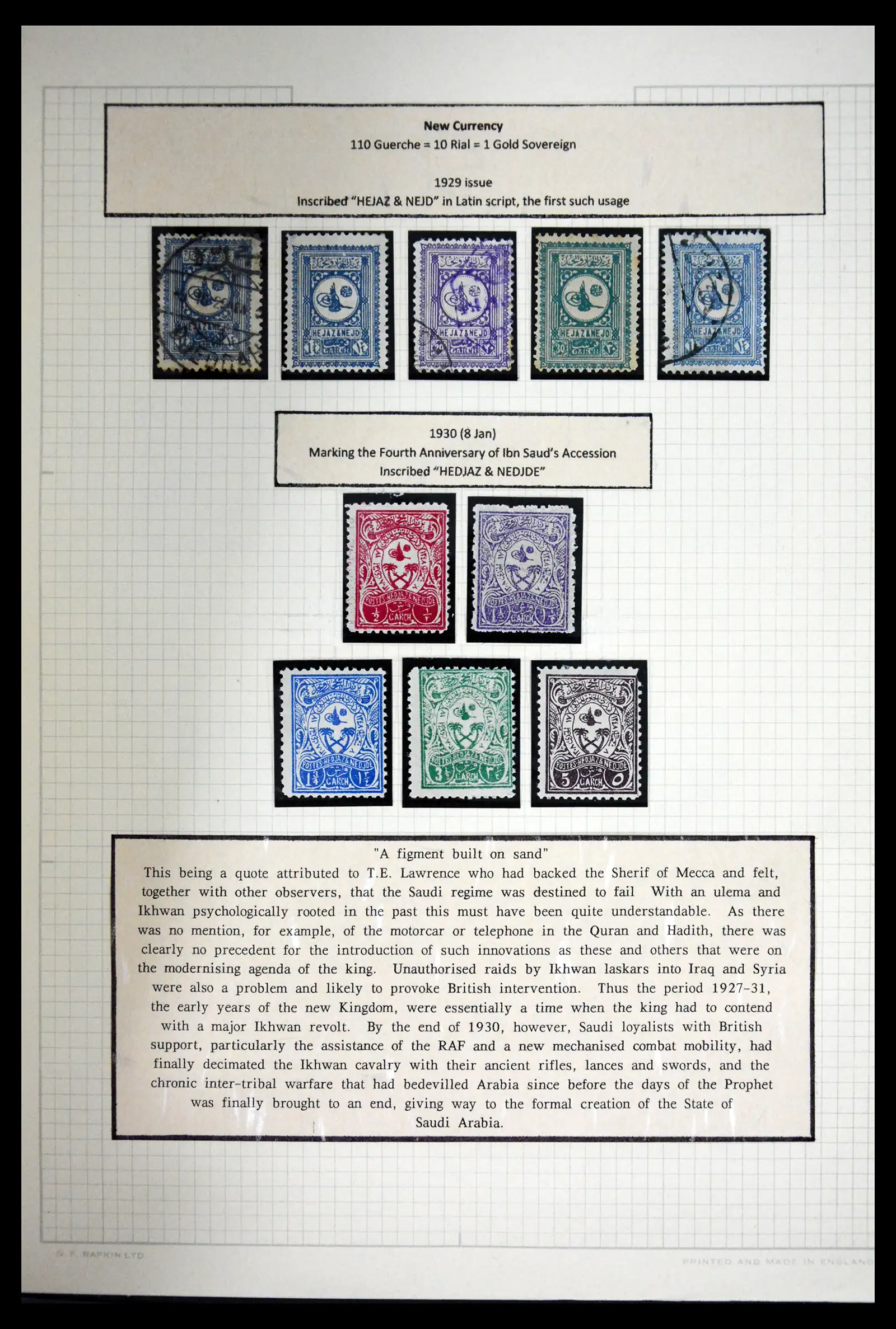 41879 0025 - Postzegelverzameling 41879 Saoedi Arabië 1916-1932.
