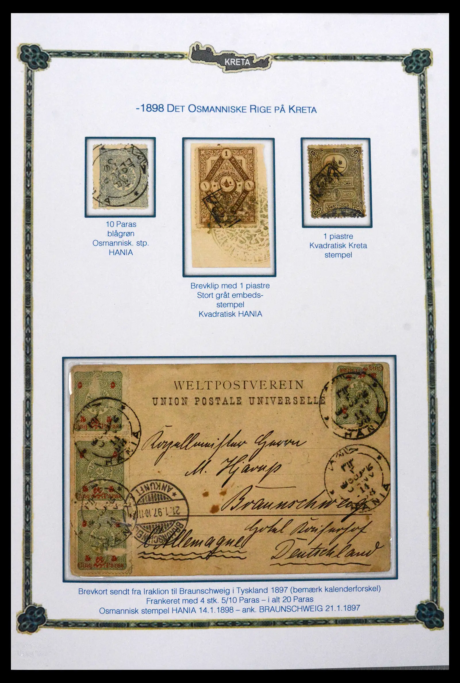 41880 0002 - Stamp collection 41880 Crete 1898-1913.