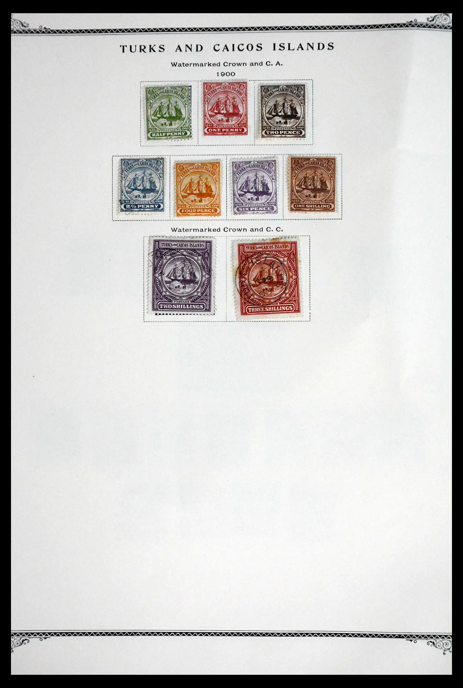41881 0002 - Postzegelverzameling 41881 Turks and Caicos 1882-1969.