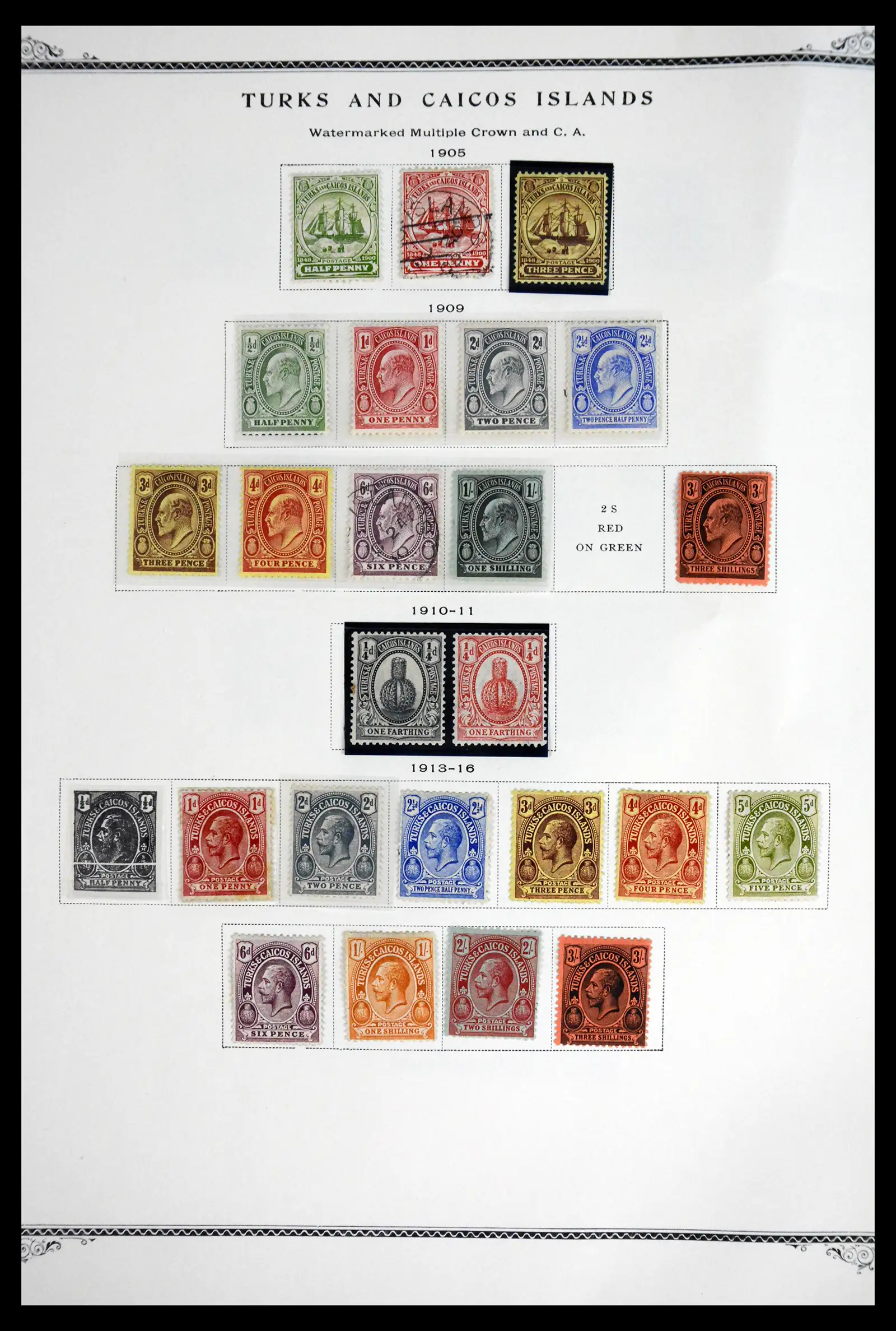 41881 0003 - Postzegelverzameling 41881 Turks and Caicos 1882-1969.