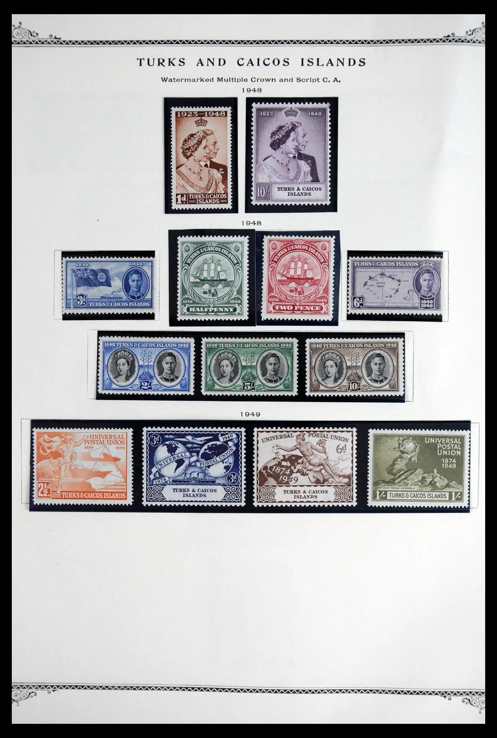 41881 0007 - Postzegelverzameling 41881 Turks and Caicos 1882-1969.