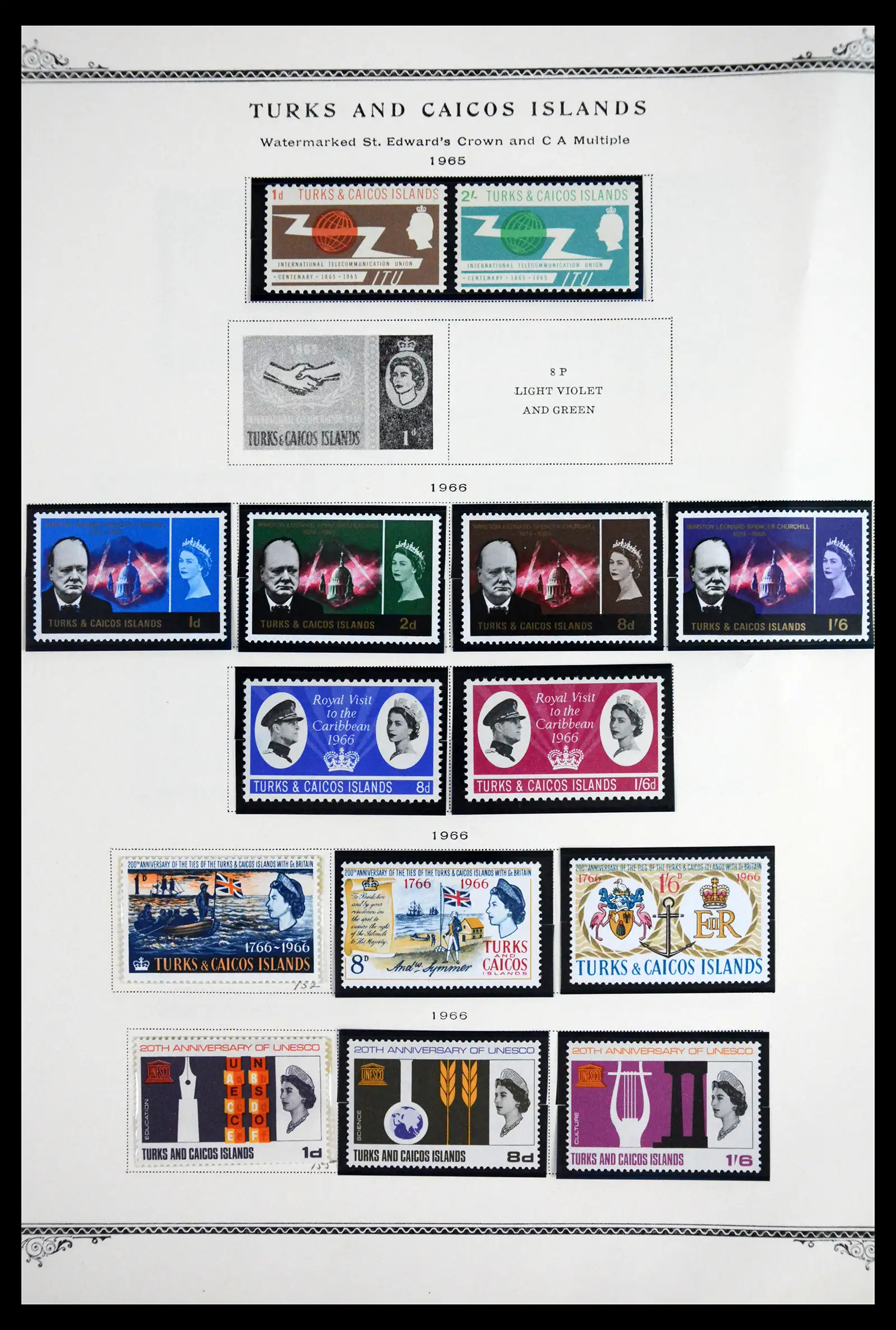 41881 0011 - Postzegelverzameling 41881 Turks and Caicos 1882-1969.