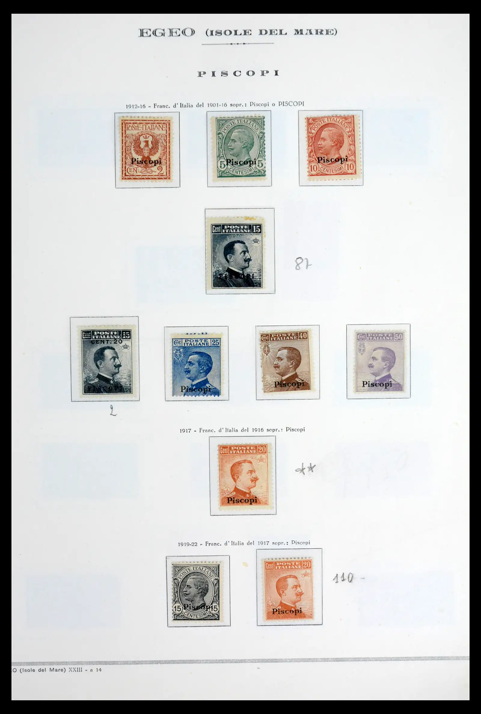 41885 0070 - Stamp collection 41885 Italian Colonies 1893-1941.