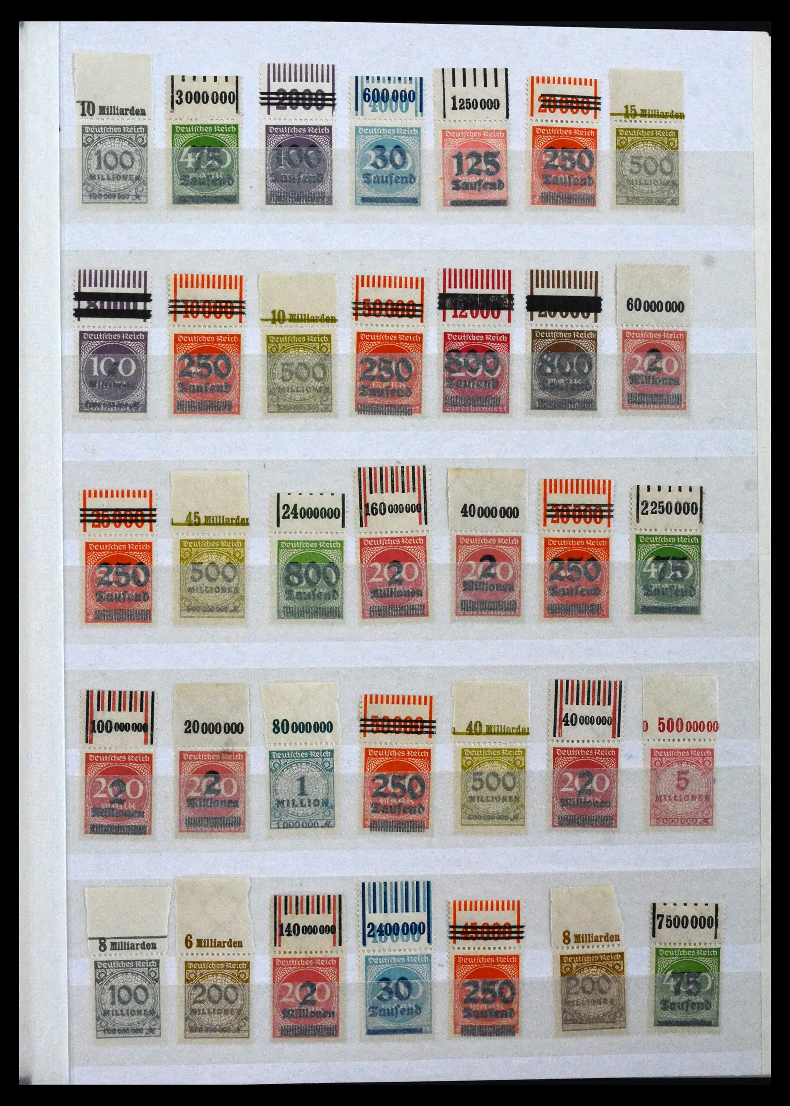 41896 0001 - Stamp collection 41896 German Reich Han numbers 1921-1923.