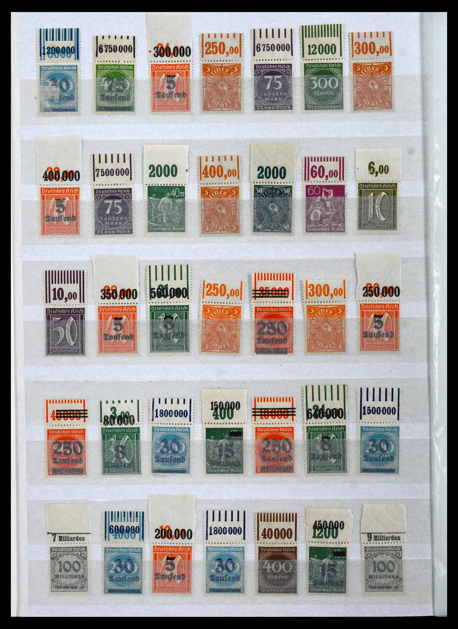 41896 0002 - Stamp collection 41896 German Reich Han numbers 1921-1923.