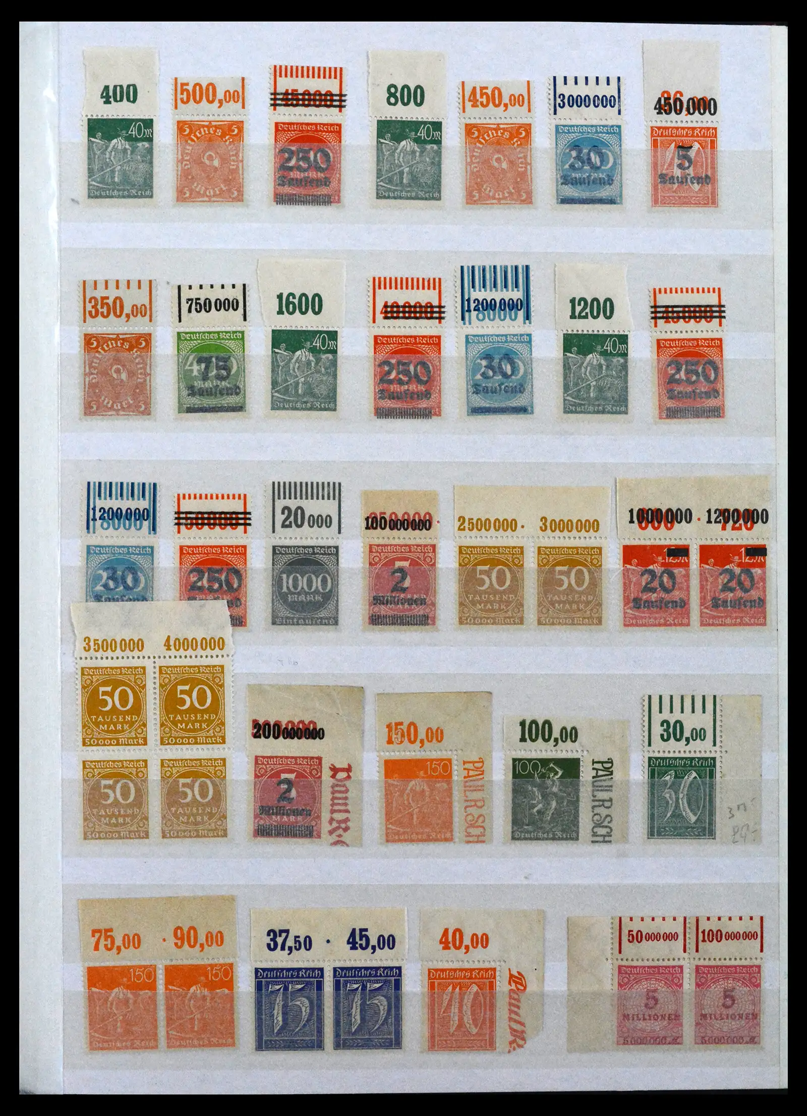 41896 0003 - Stamp collection 41896 German Reich Han numbers 1921-1923.