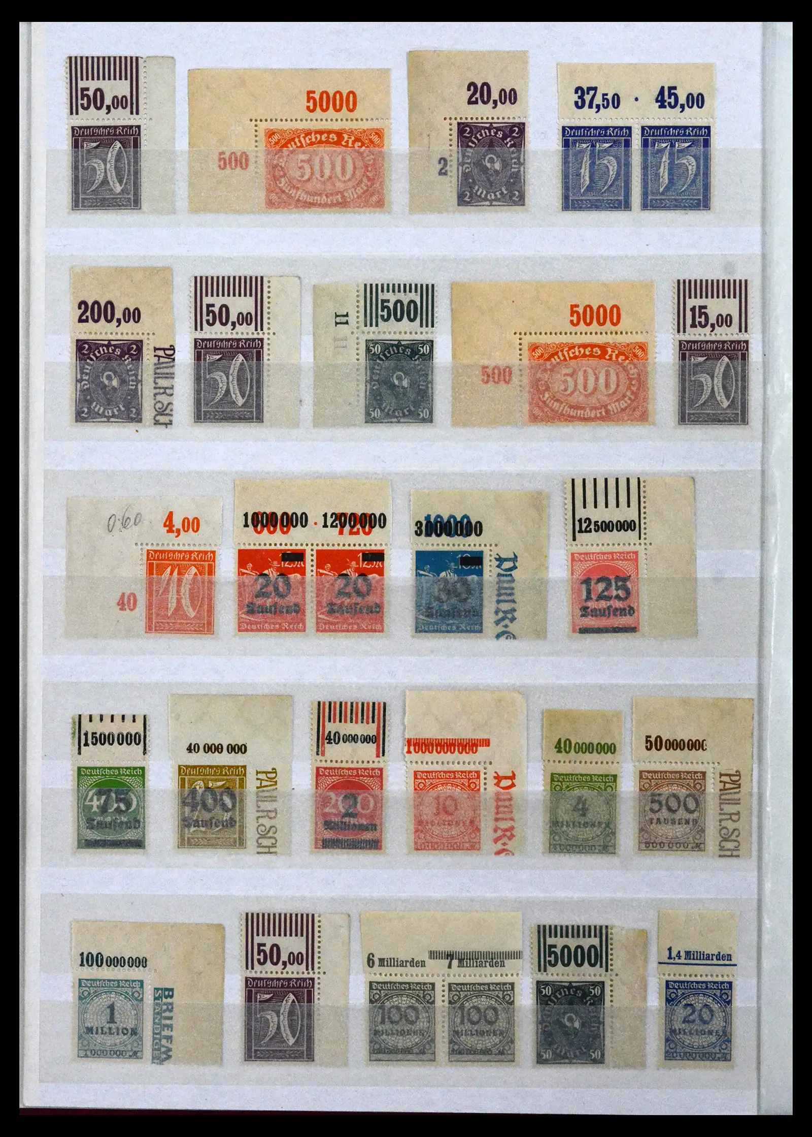41896 0004 - Stamp collection 41896 German Reich Han numbers 1921-1923.