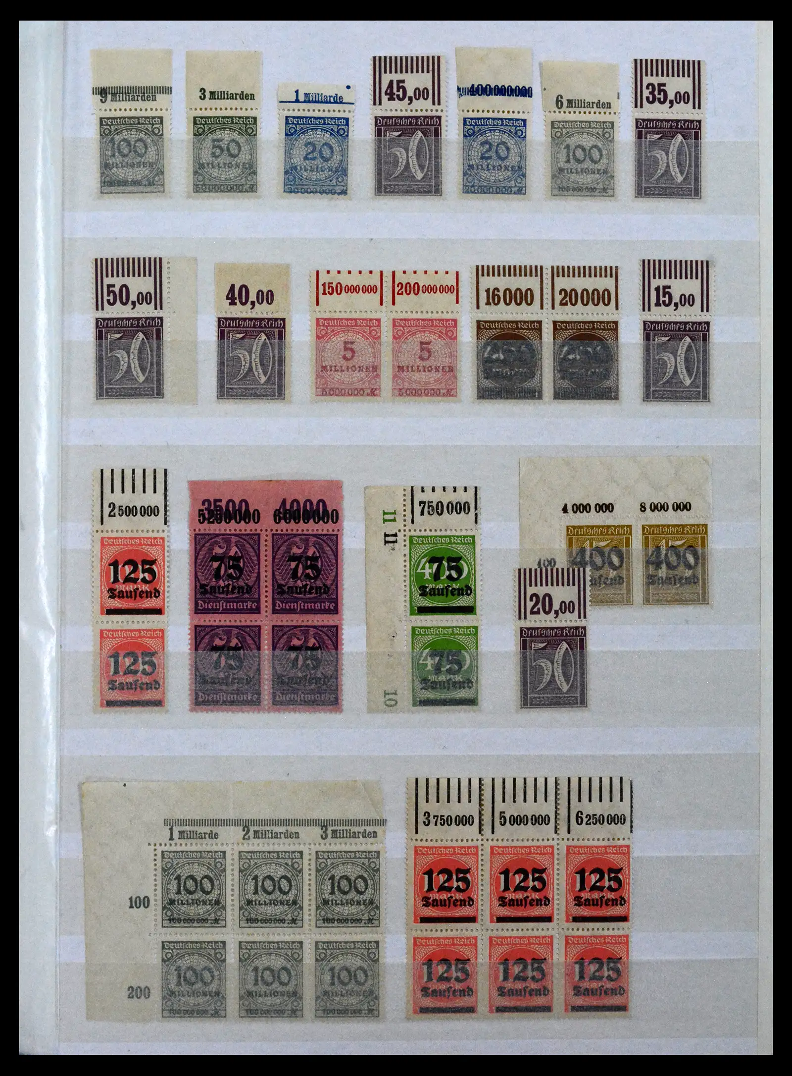 41896 0005 - Stamp collection 41896 German Reich Han numbers 1921-1923.