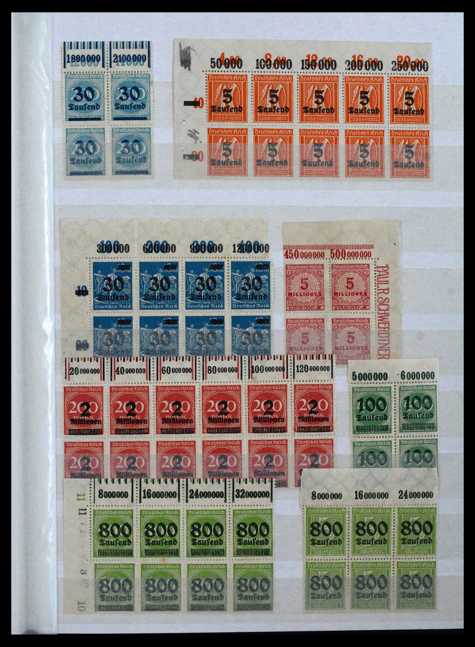 41896 0007 - Stamp collection 41896 German Reich Han numbers 1921-1923.