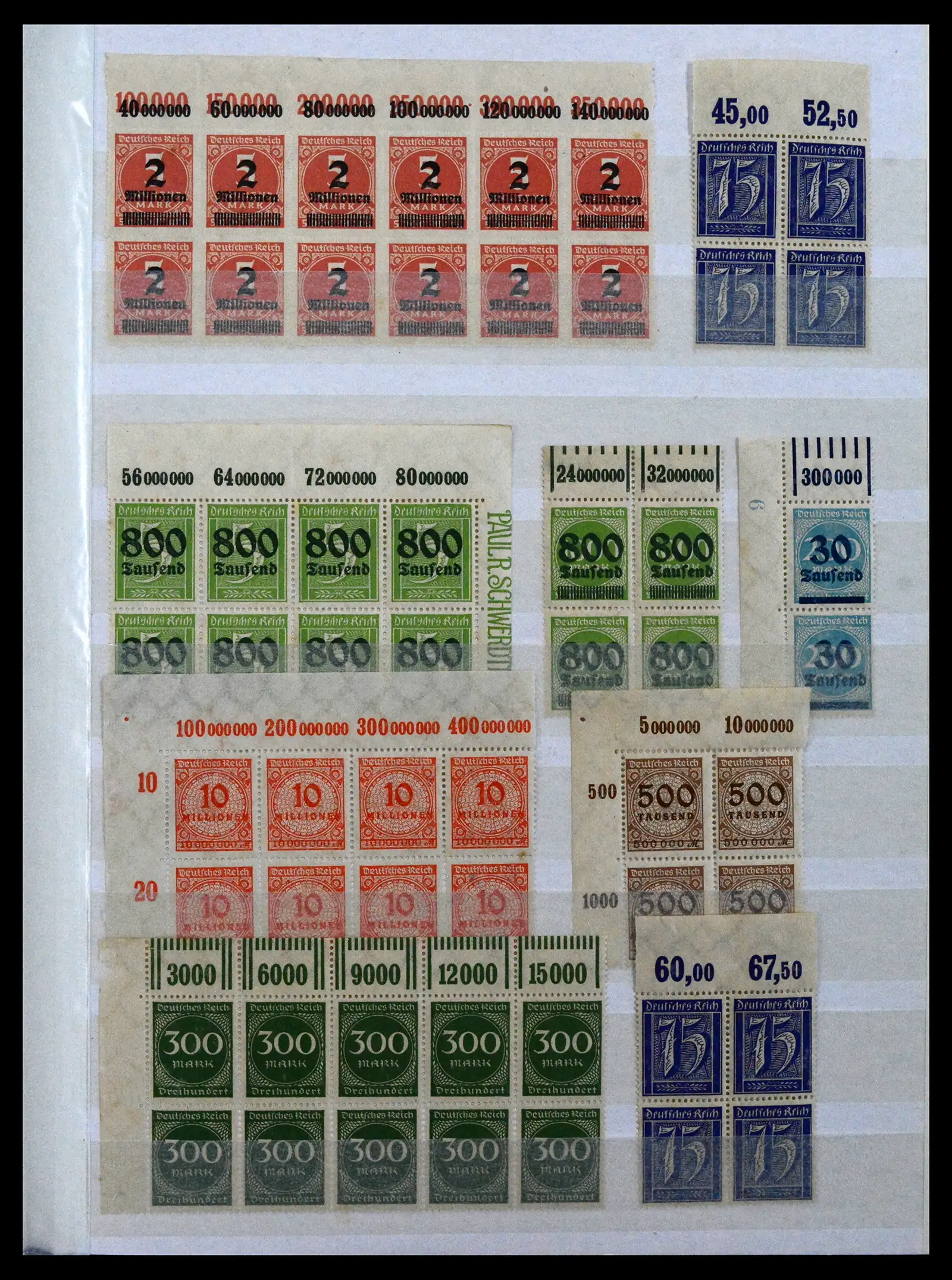 41896 0009 - Stamp collection 41896 German Reich Han numbers 1921-1923.