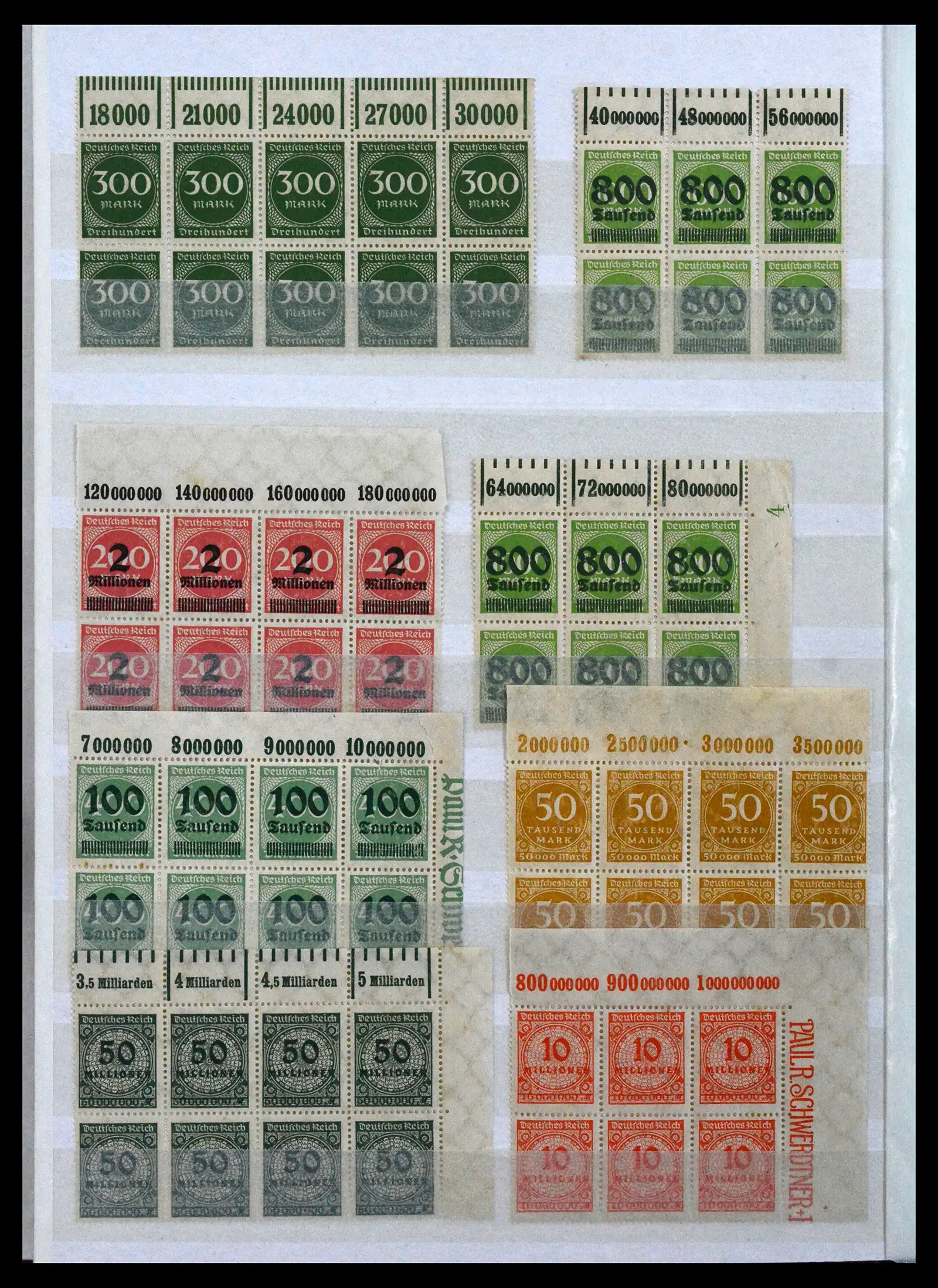 41896 0010 - Stamp collection 41896 German Reich Han numbers 1921-1923.
