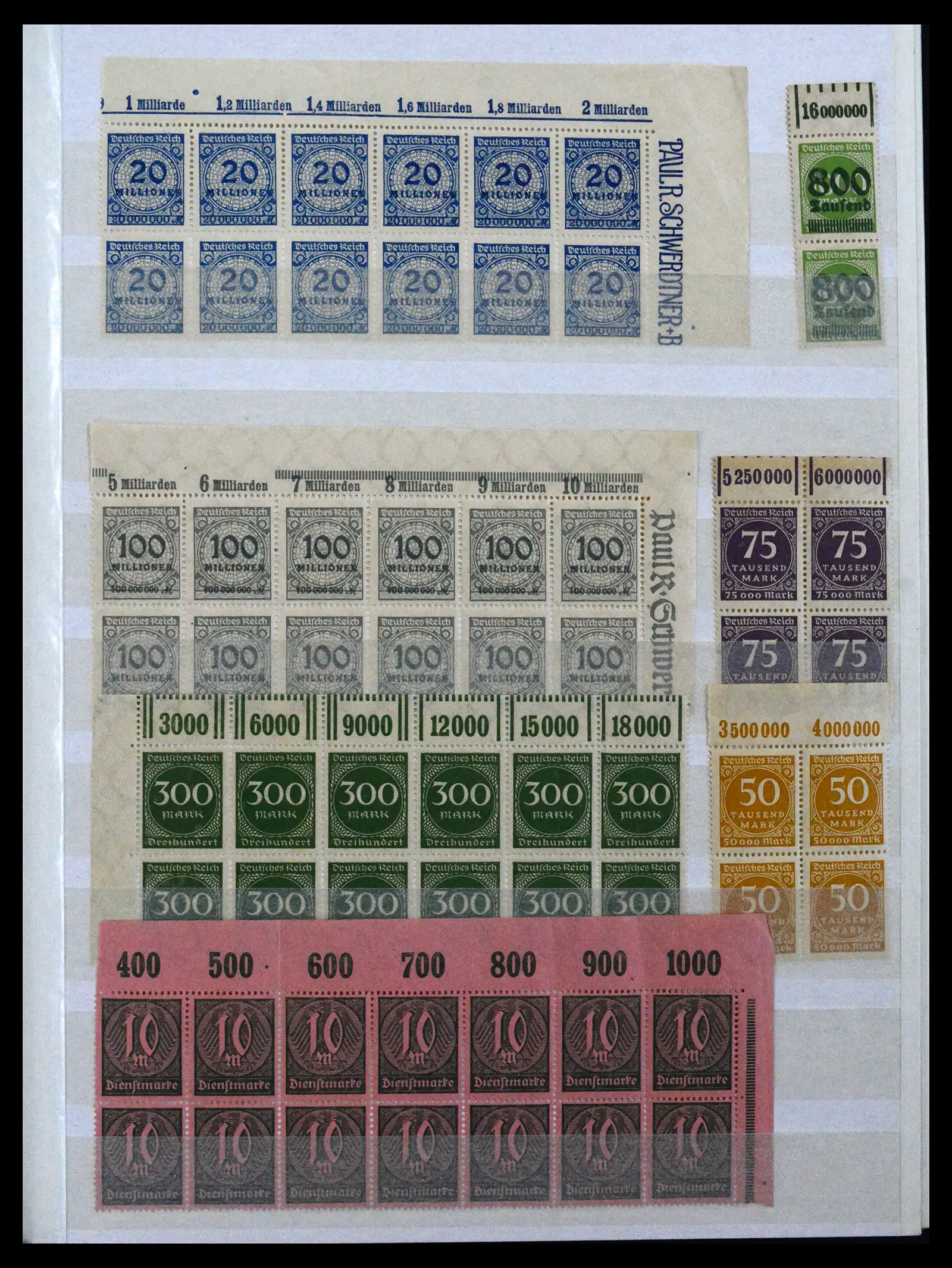 41896 0011 - Stamp collection 41896 German Reich Han numbers 1921-1923.