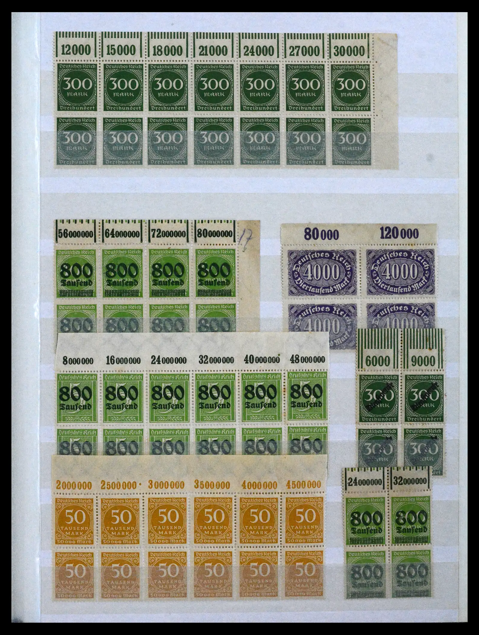 41896 0013 - Stamp collection 41896 German Reich Han numbers 1921-1923.