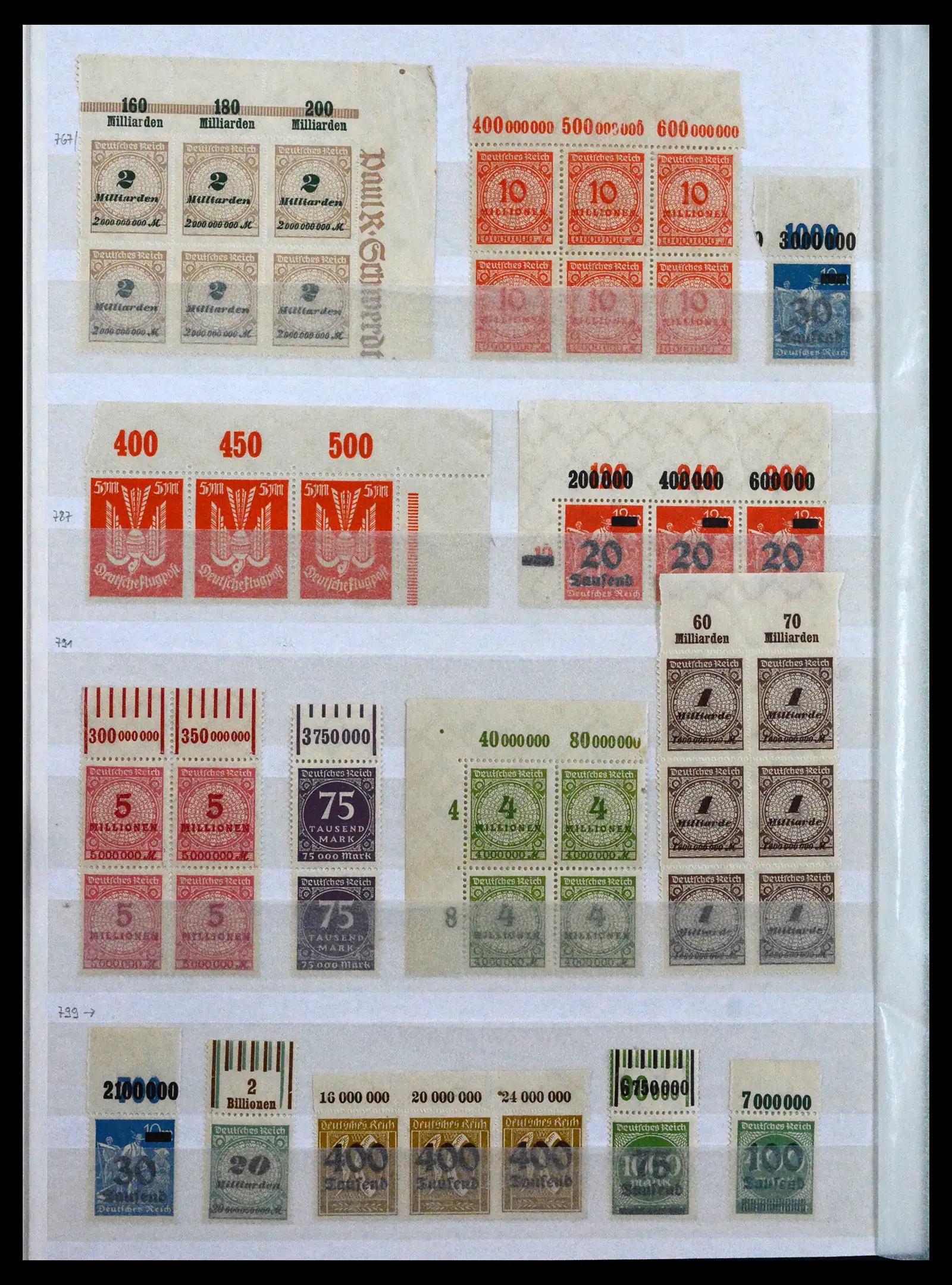 41896 0022 - Stamp collection 41896 German Reich Han numbers 1921-1923.