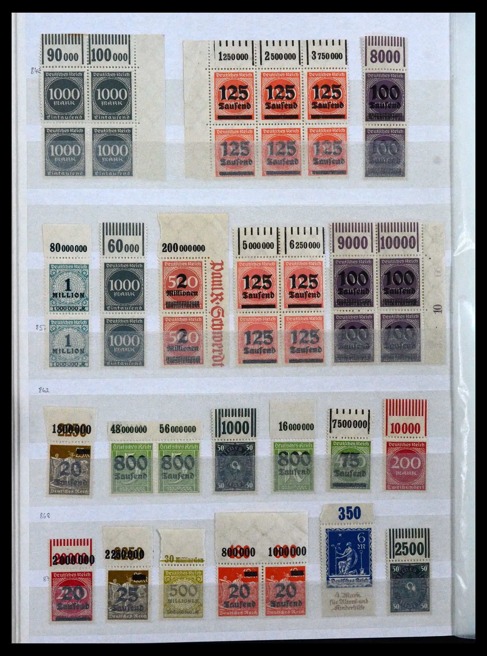 41896 0024 - Stamp collection 41896 German Reich Han numbers 1921-1923.