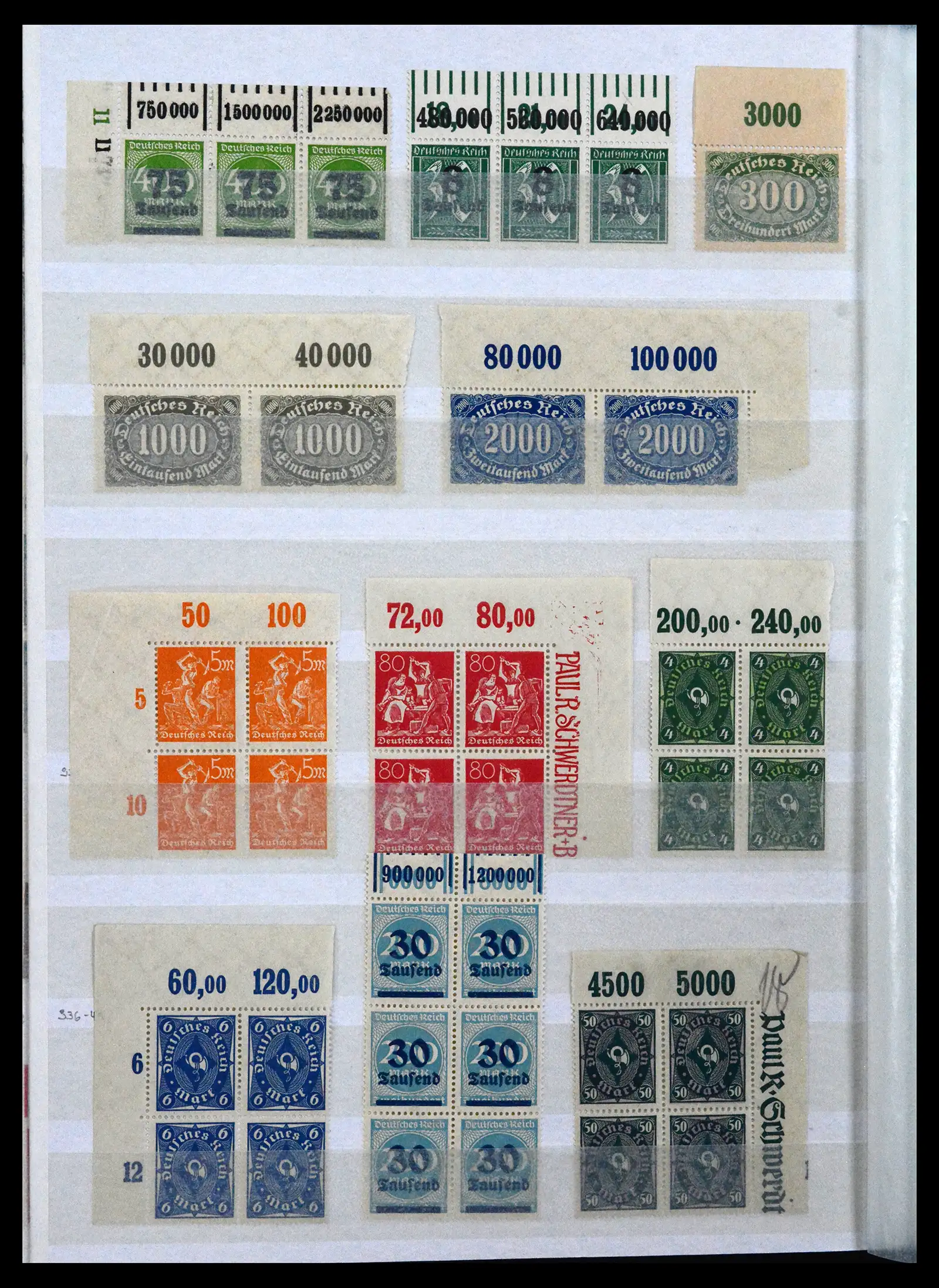 41896 0026 - Stamp collection 41896 German Reich Han numbers 1921-1923.