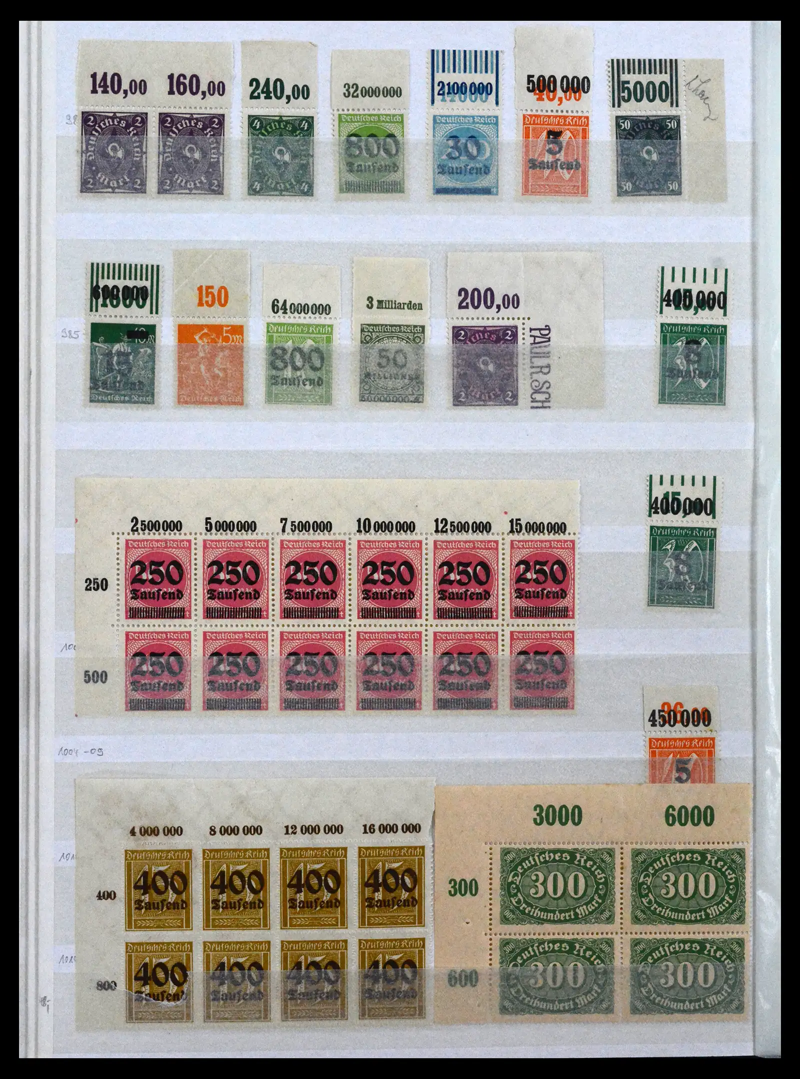 41896 0028 - Stamp collection 41896 German Reich Han numbers 1921-1923.
