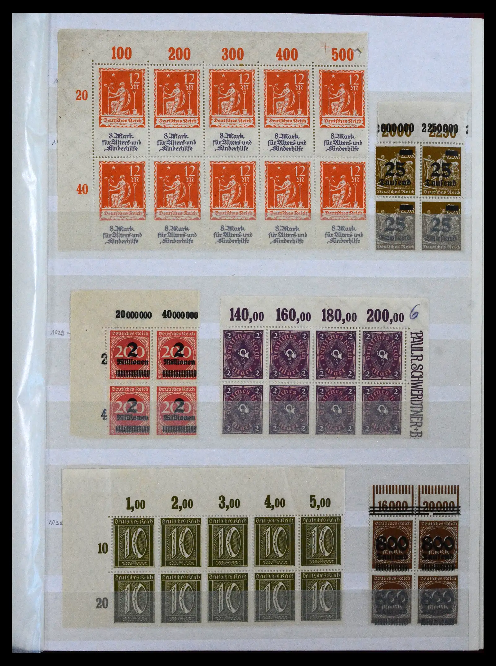 41896 0029 - Stamp collection 41896 German Reich Han numbers 1921-1923.
