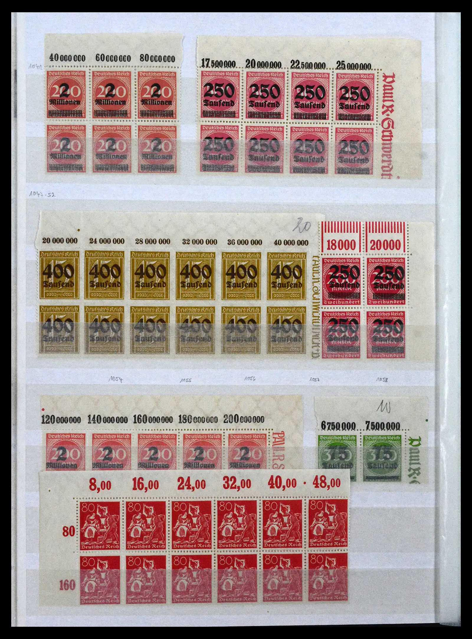 41896 0030 - Stamp collection 41896 German Reich Han numbers 1921-1923.