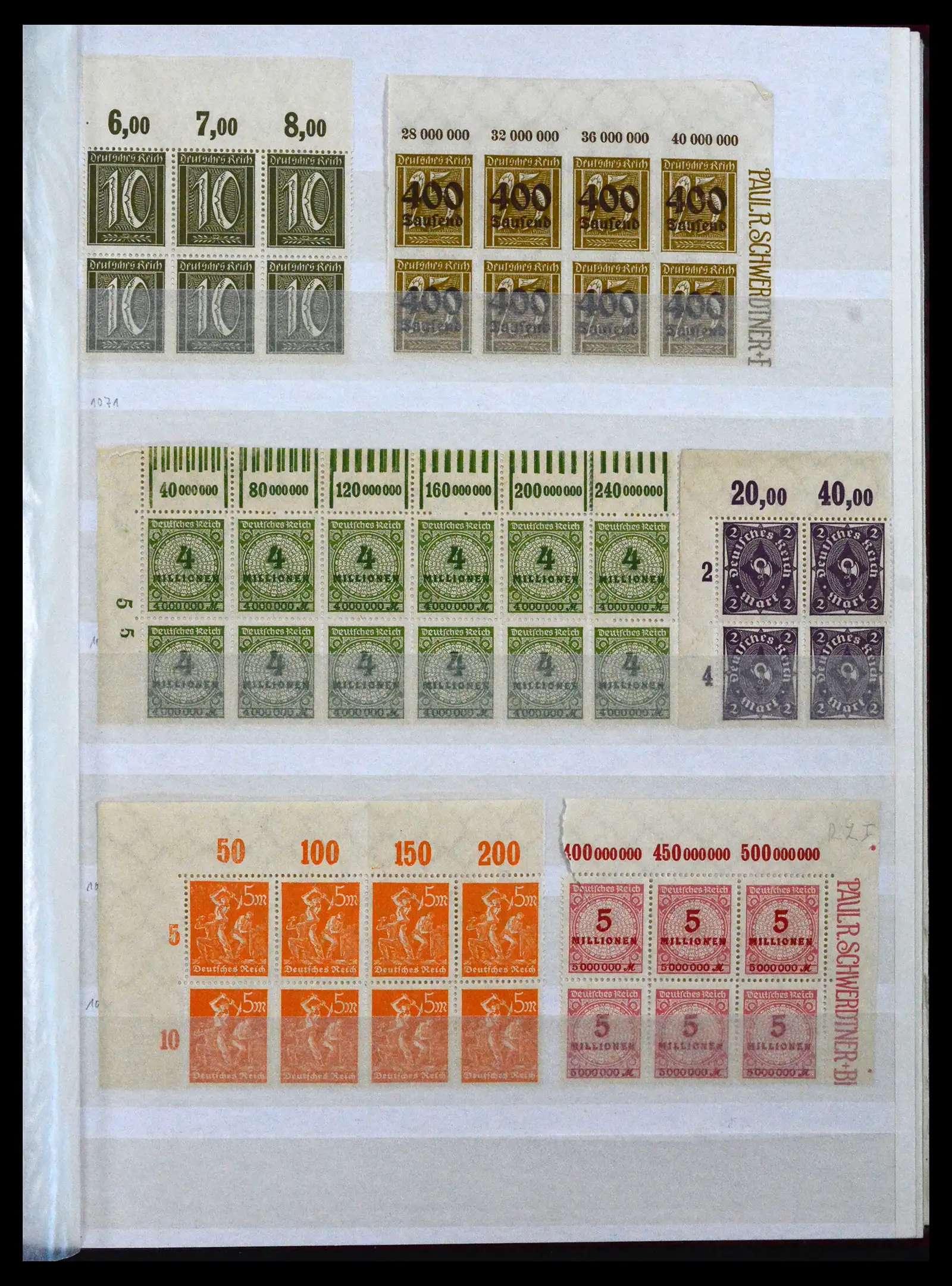 41896 0031 - Stamp collection 41896 German Reich Han numbers 1921-1923.