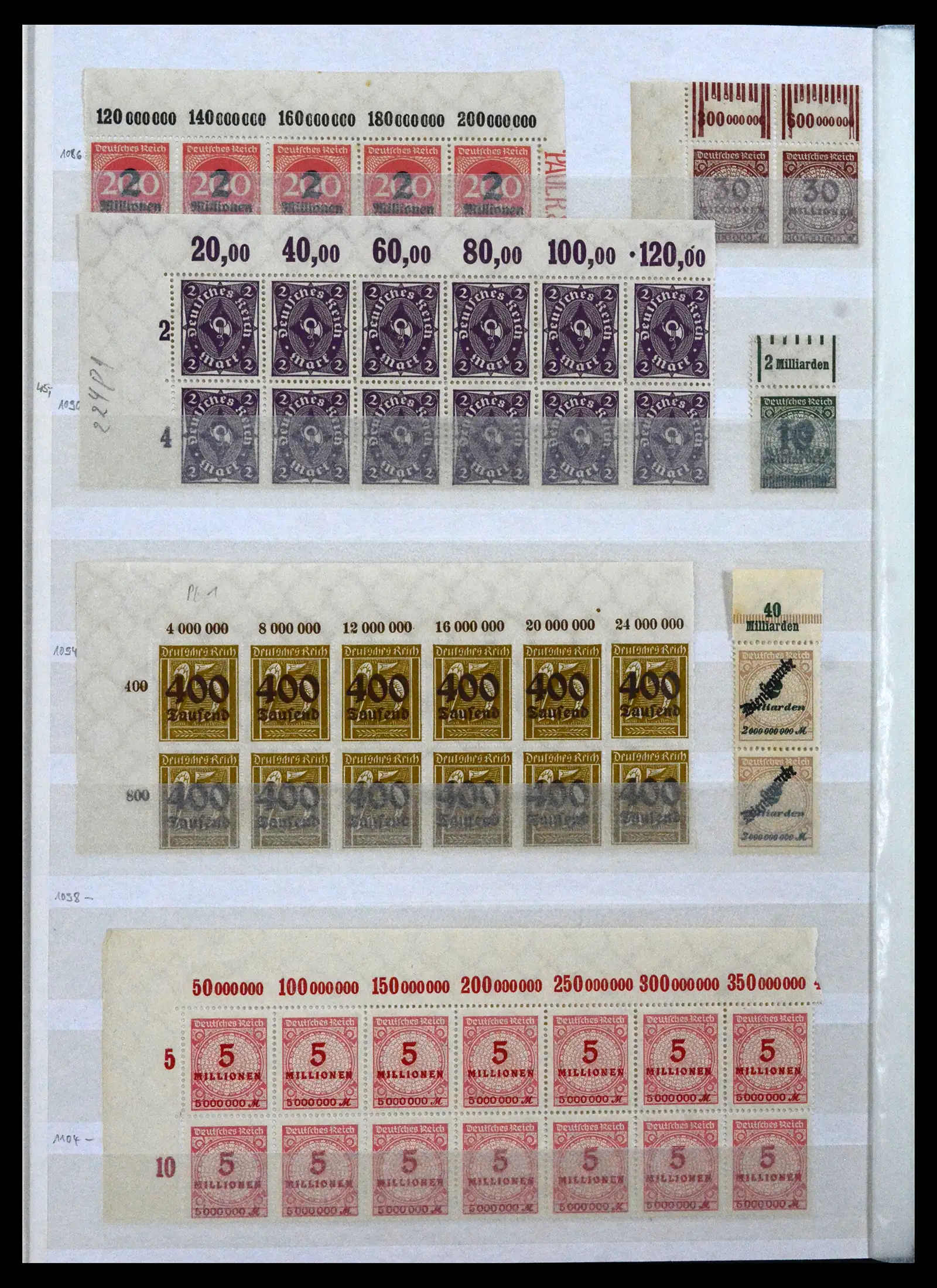 41896 0032 - Stamp collection 41896 German Reich Han numbers 1921-1923.