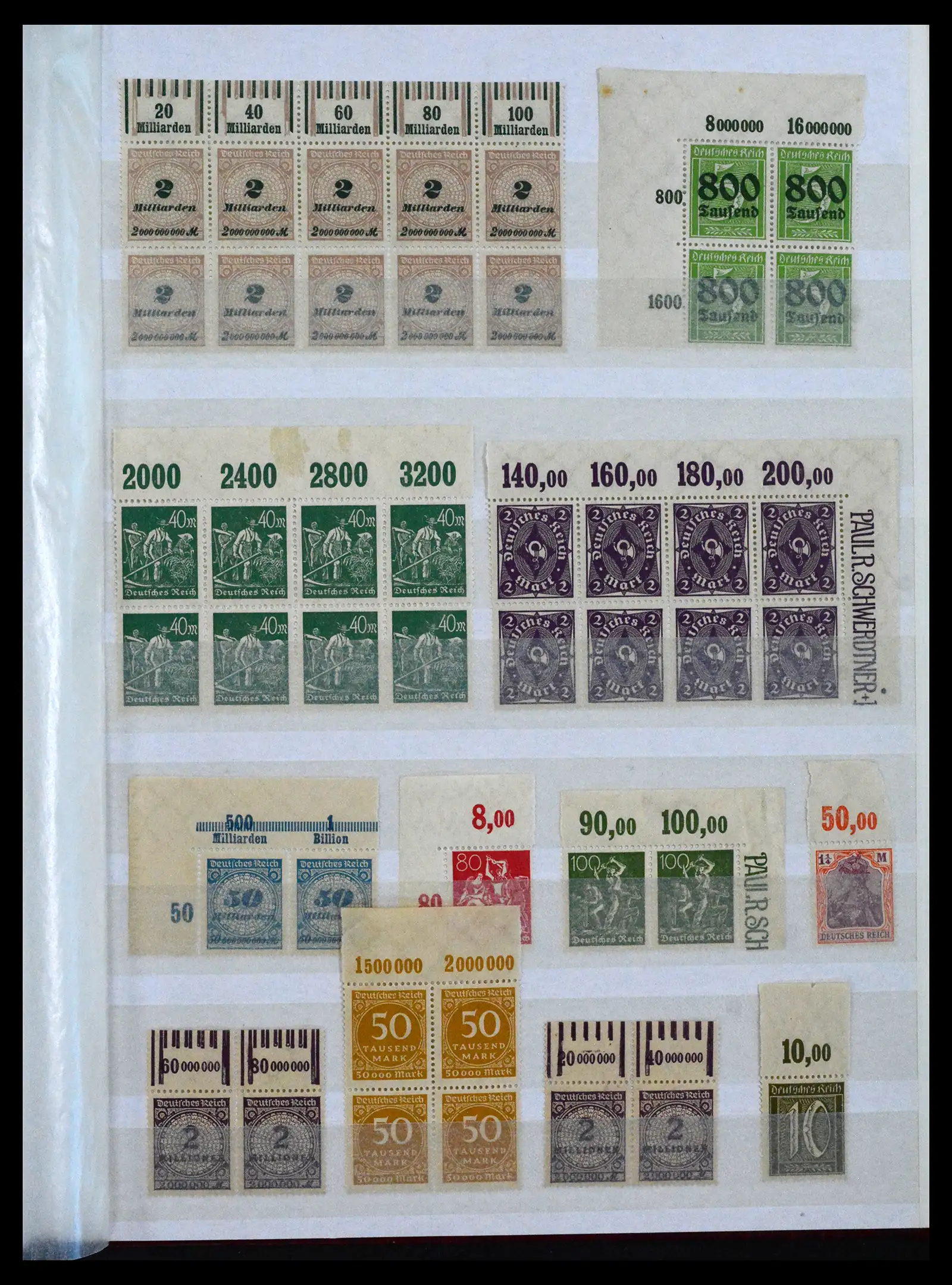 41896 0033 - Stamp collection 41896 German Reich Han numbers 1921-1923.
